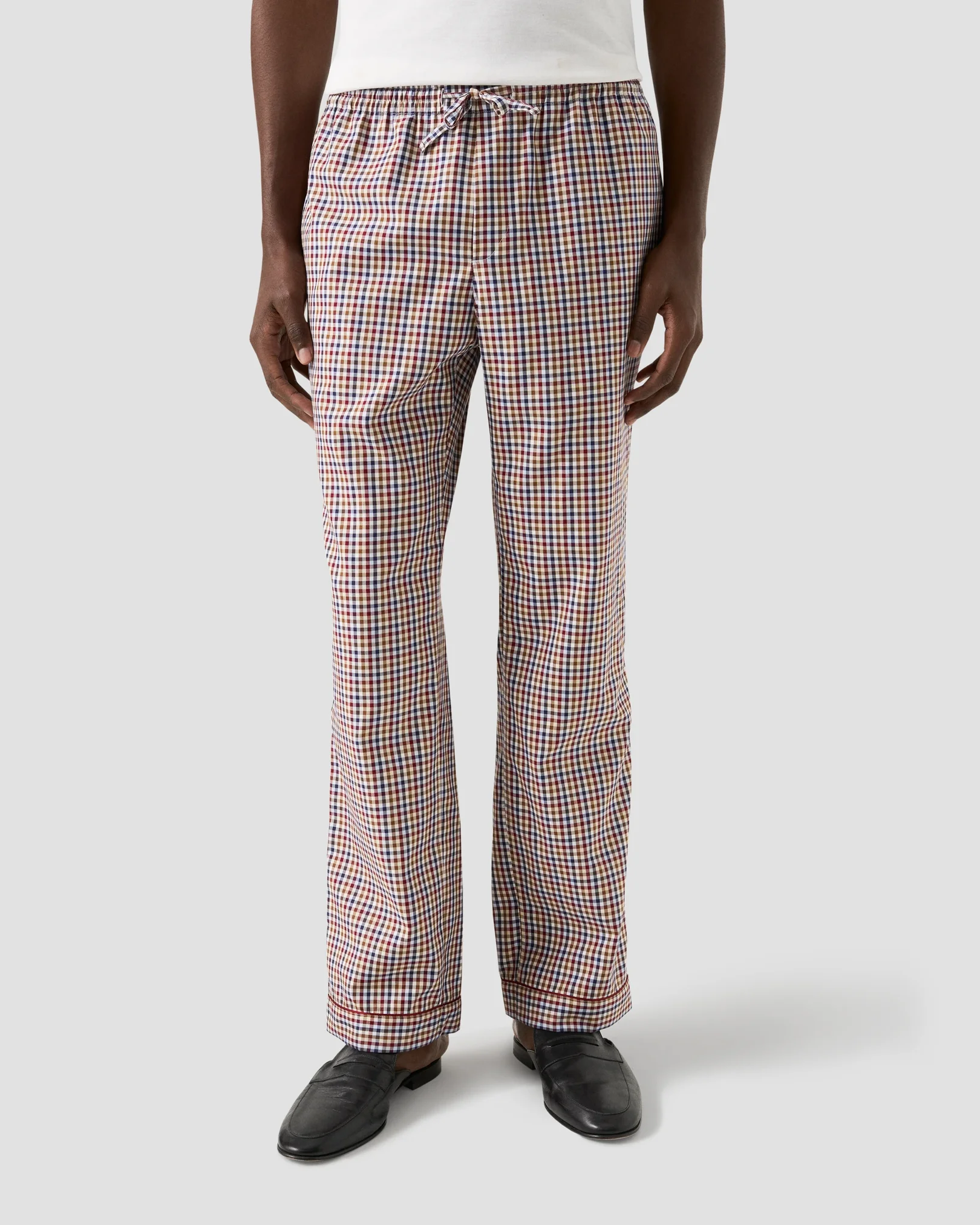 Eton - checked pyjamas red checked pyjamas