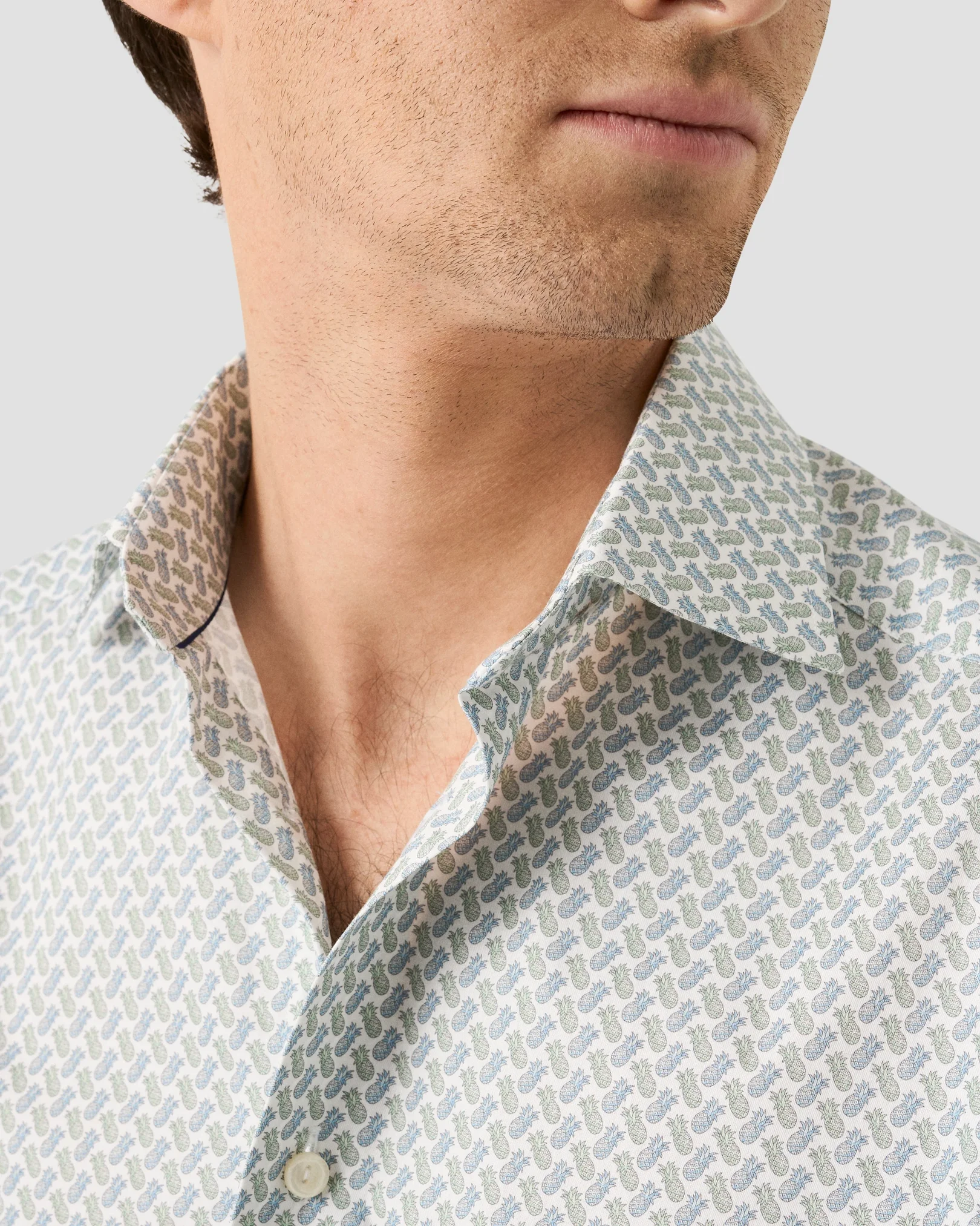 Eton - motif signature twill shirt cut away single 261