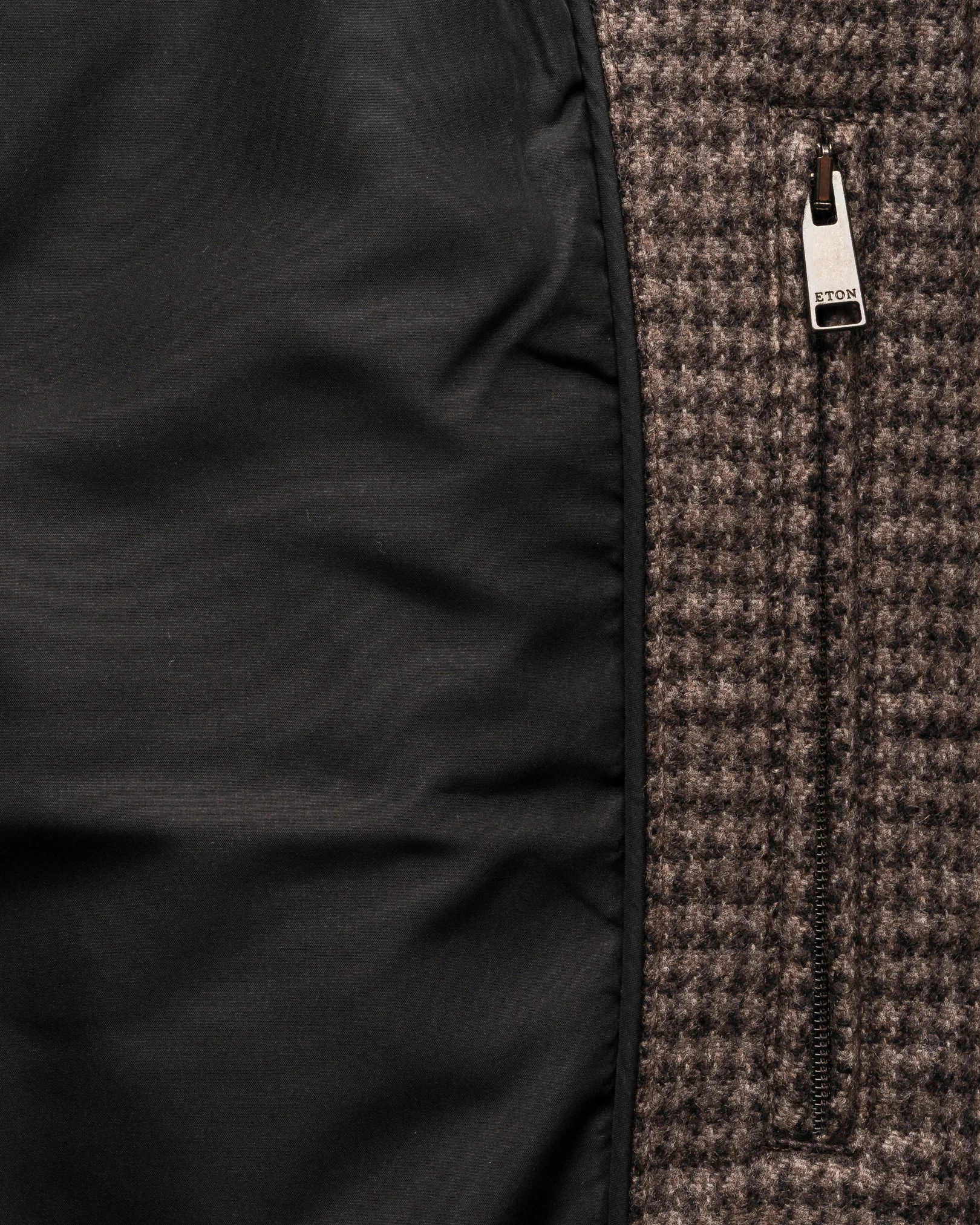 Eton - brown wool cashmere padded vest