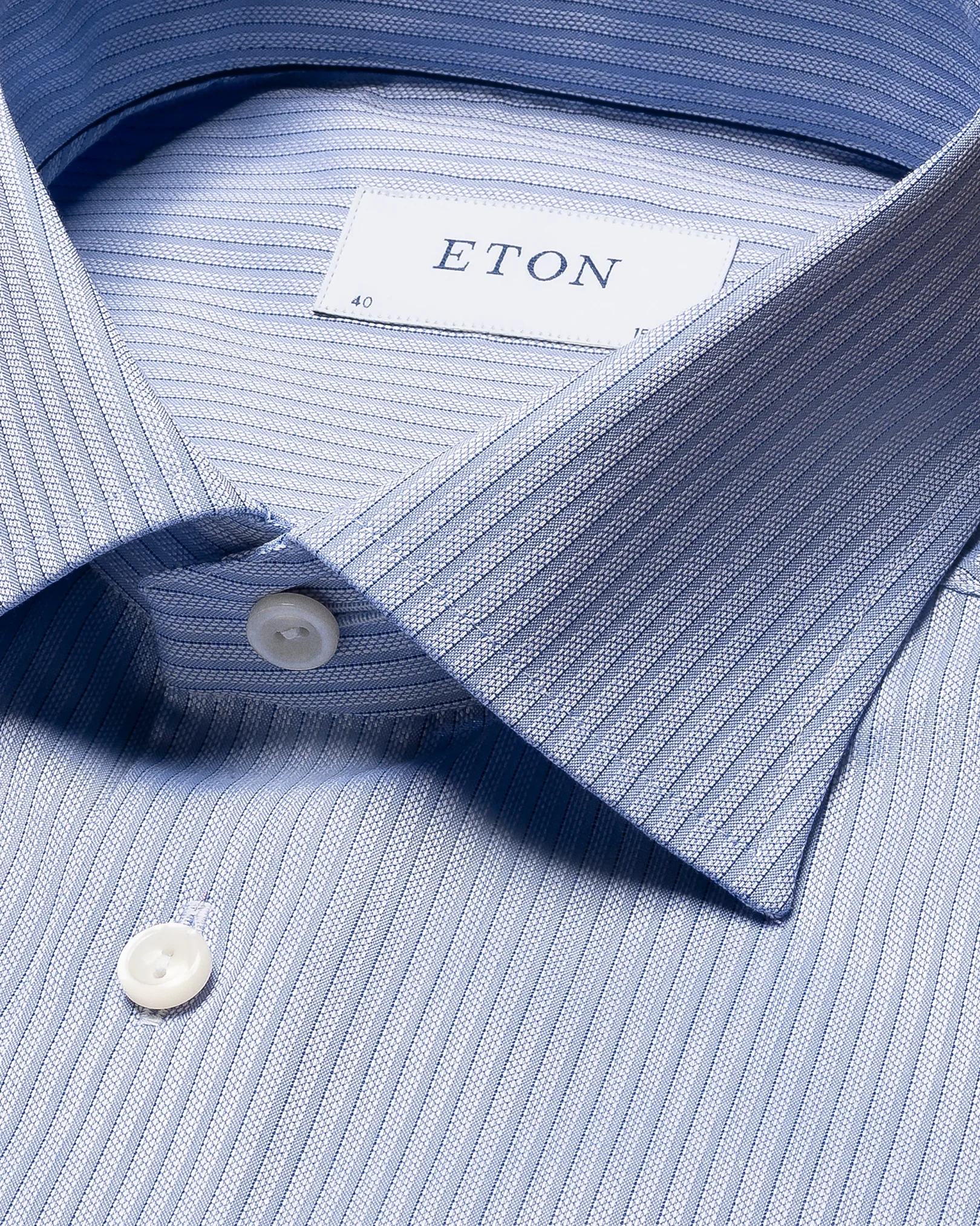 Light Blue Striped Signature Twill Shirt