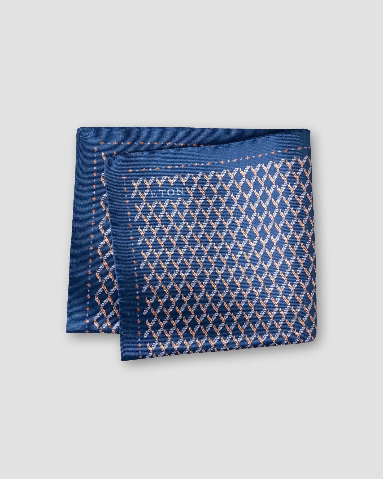 Eton - leaf silk twill pocket square