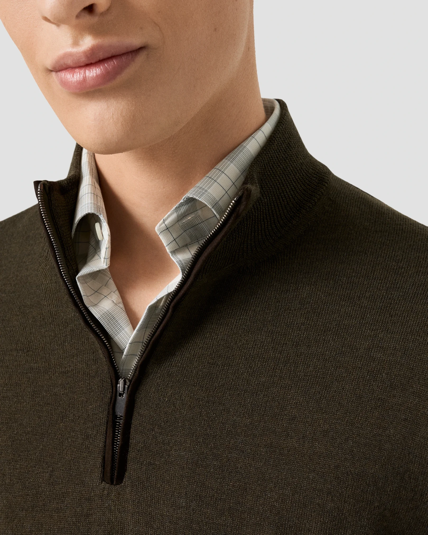 Eton - Quarter Zip Sweater
