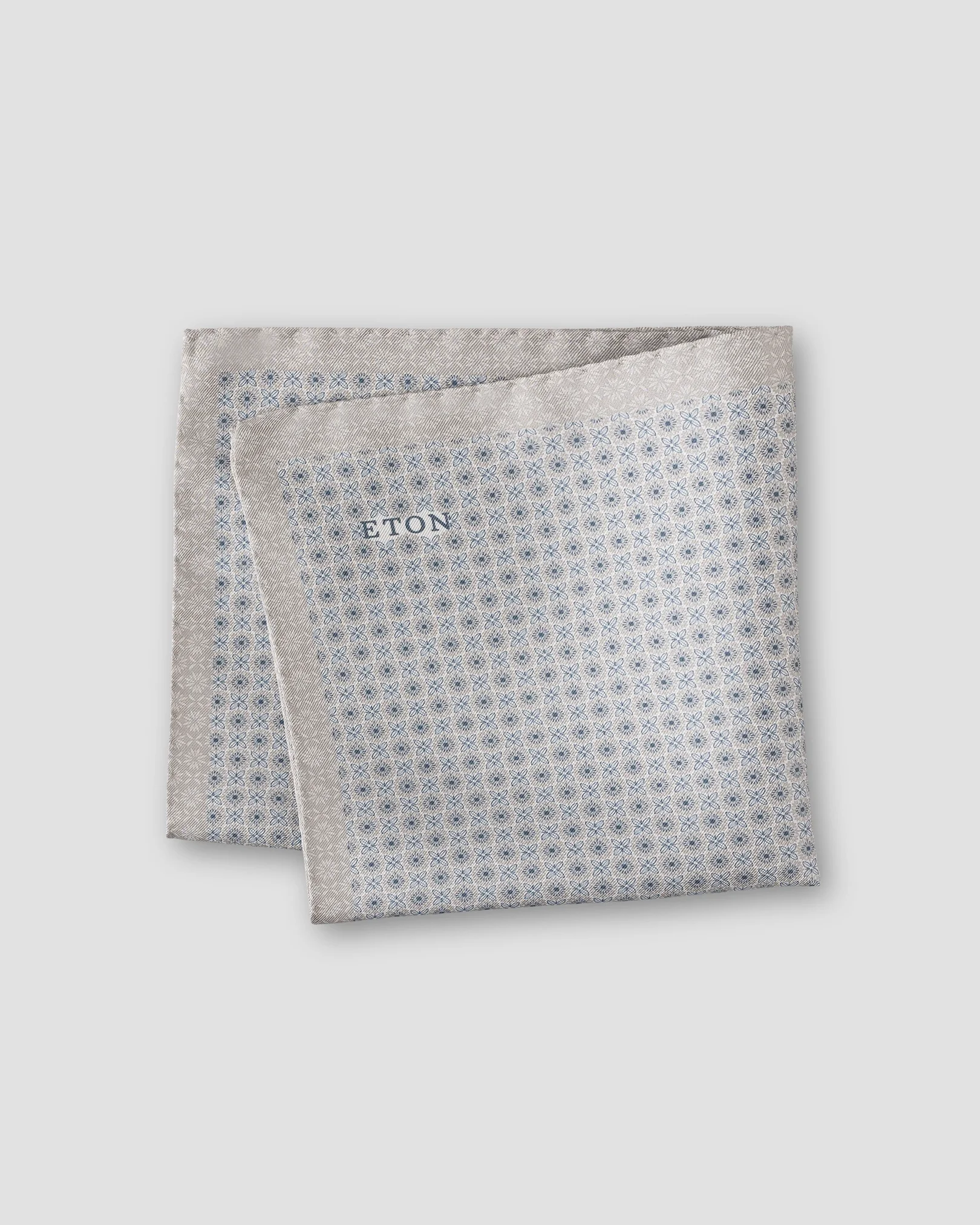 Eton - geometric silk pocket 256 square