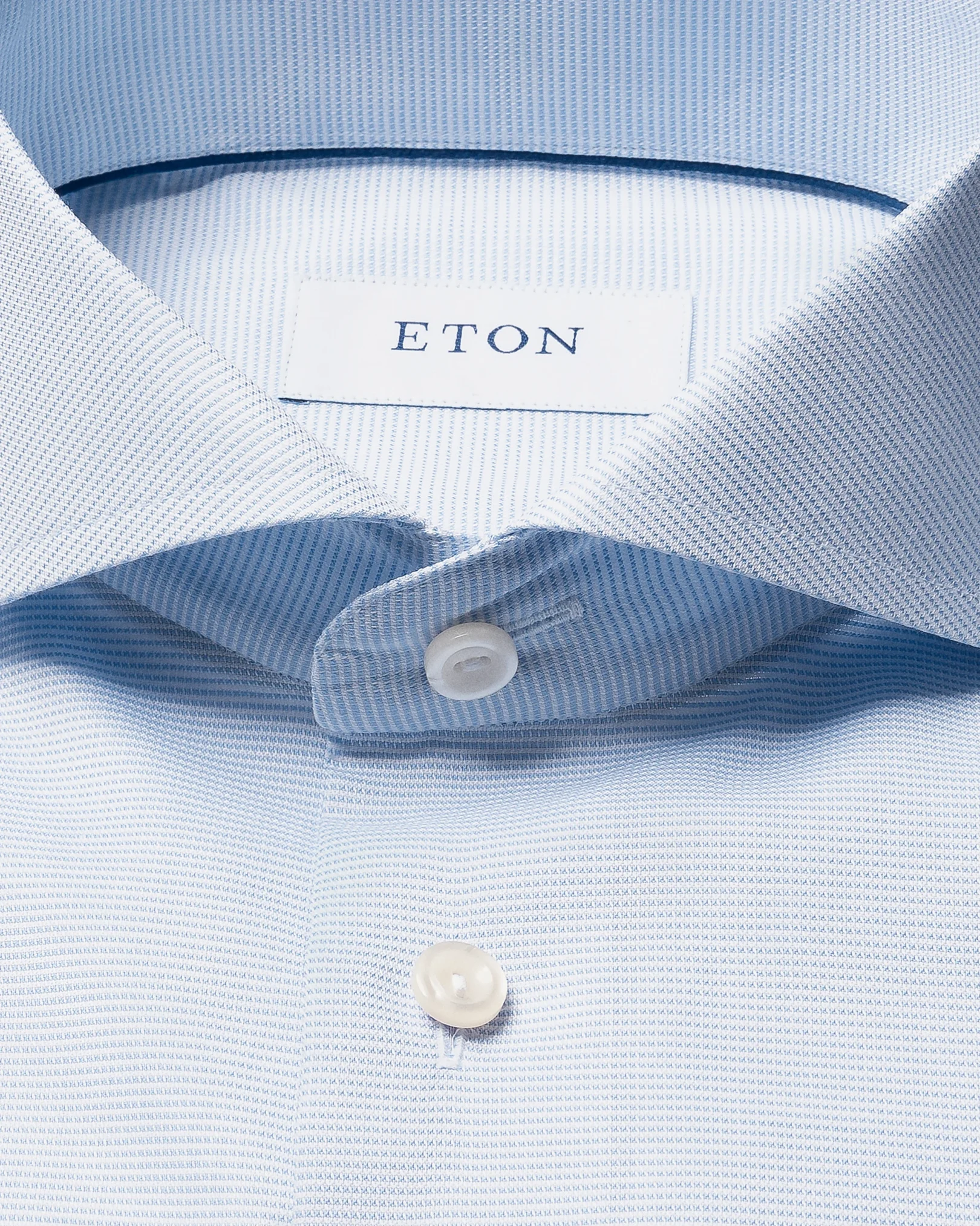 Eton - blue solid signature oxford shirt