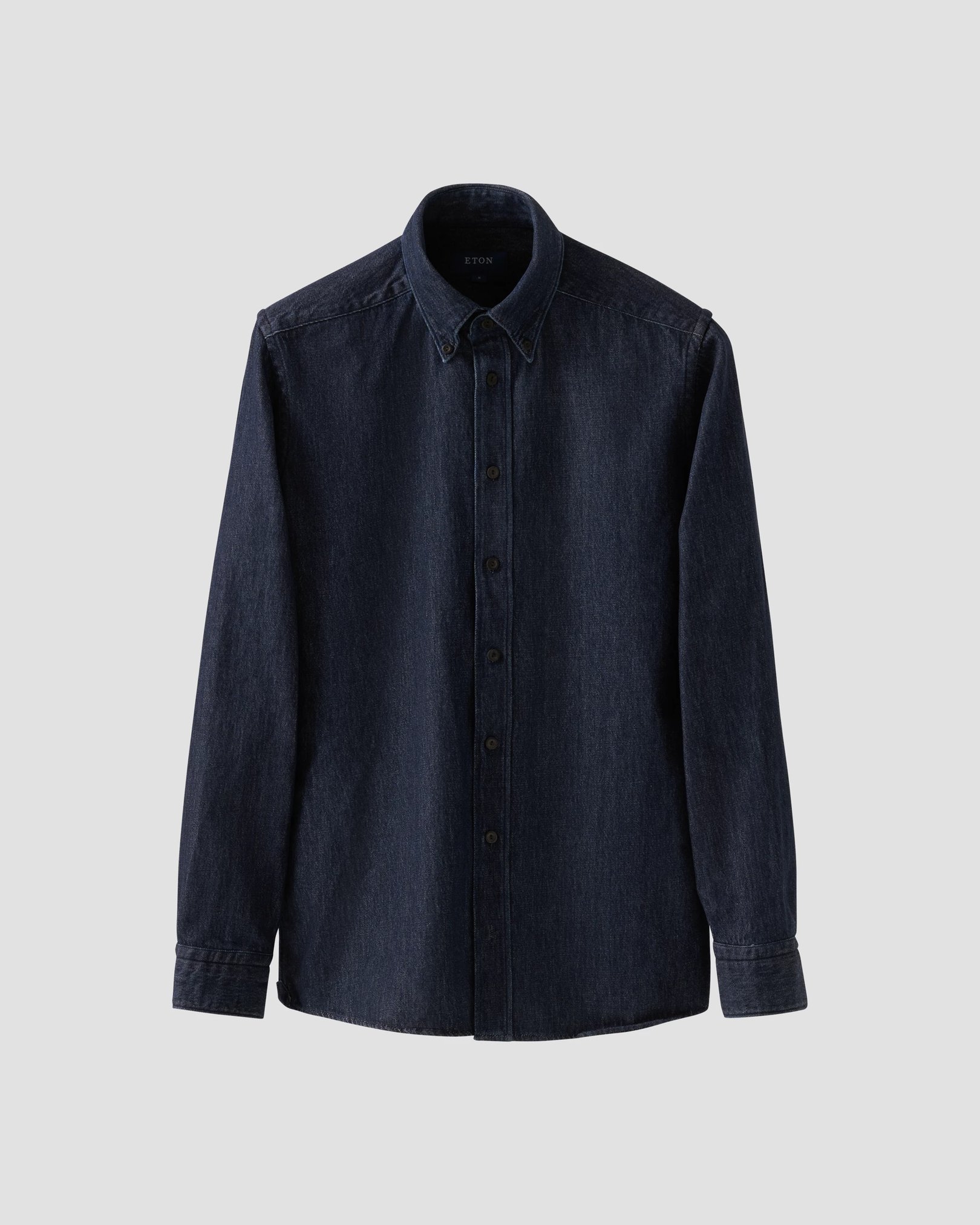Eton - navy blue twill buttondown
