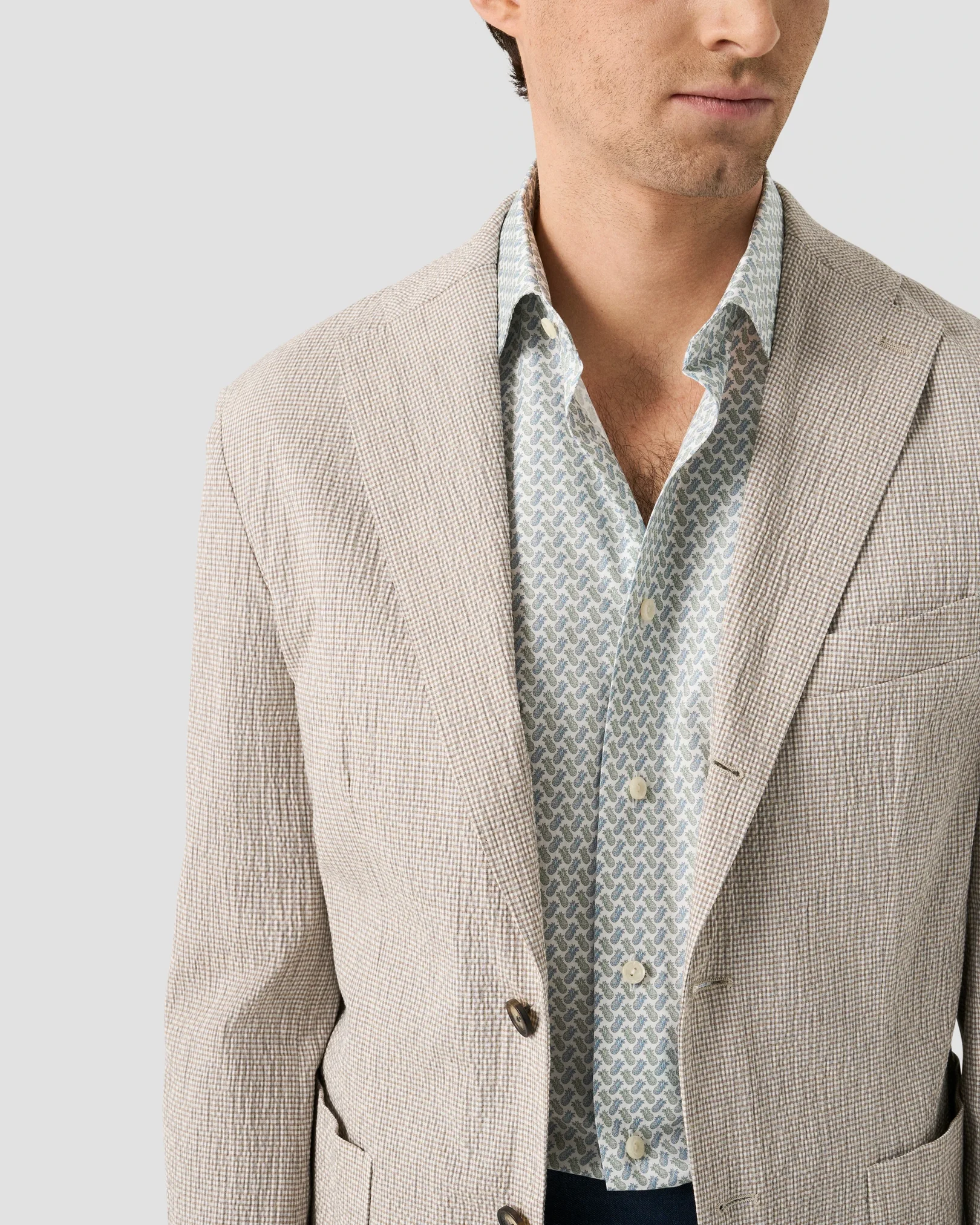 Eton - motif signature twill shirt cut away single 261