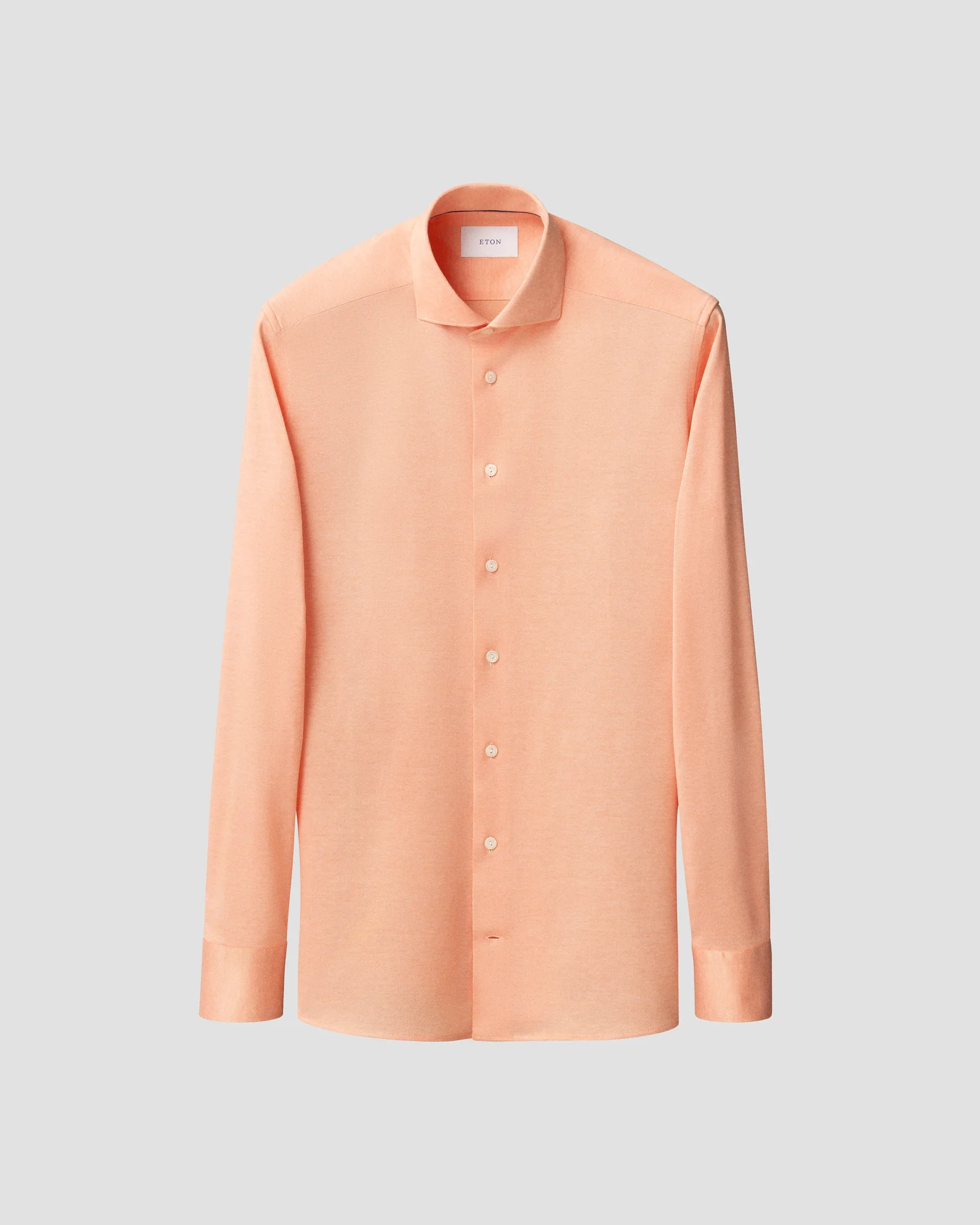 Eton - orange filo di scozia knit shirt