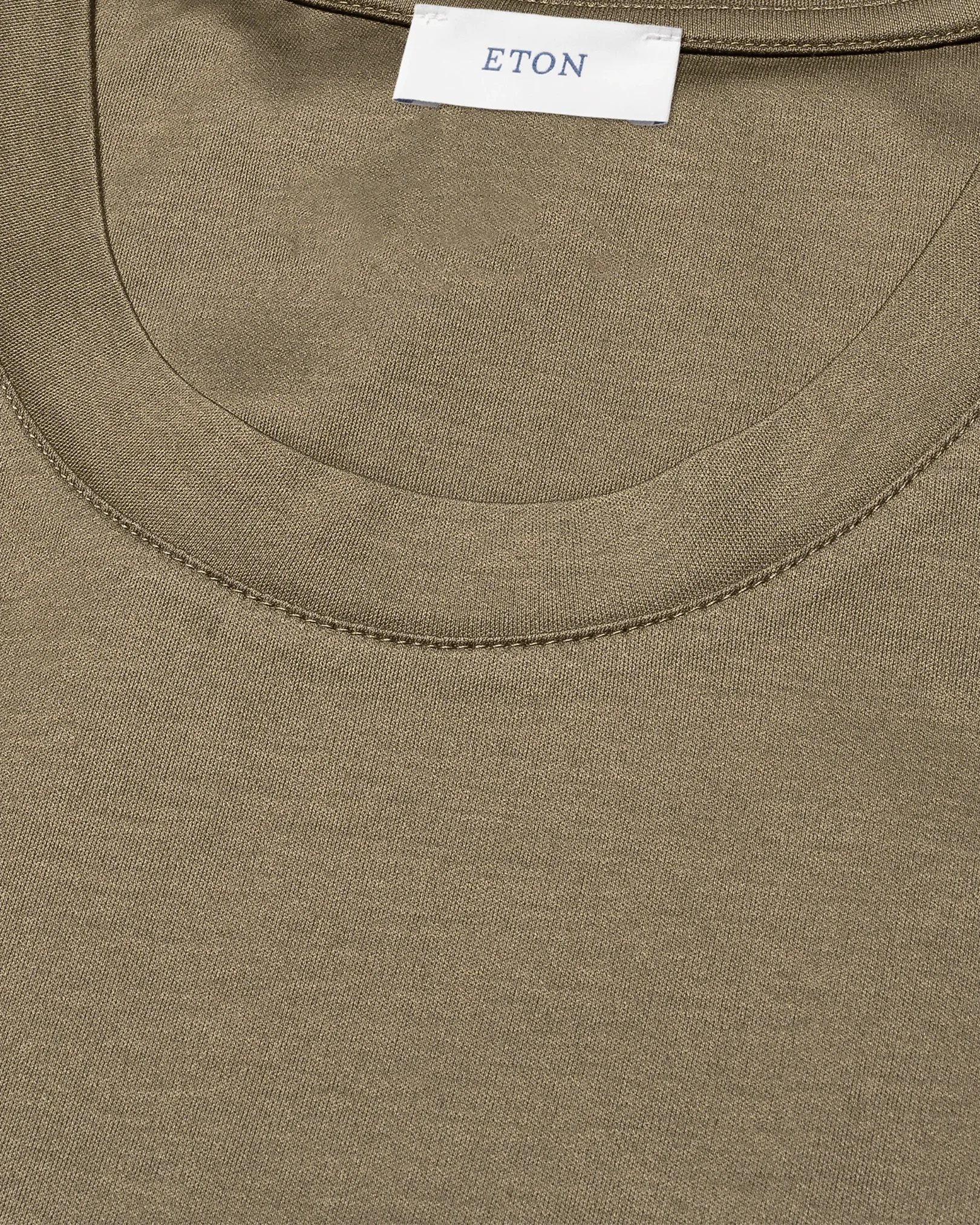 Eton - dark green crew neck short sleeve t shirt