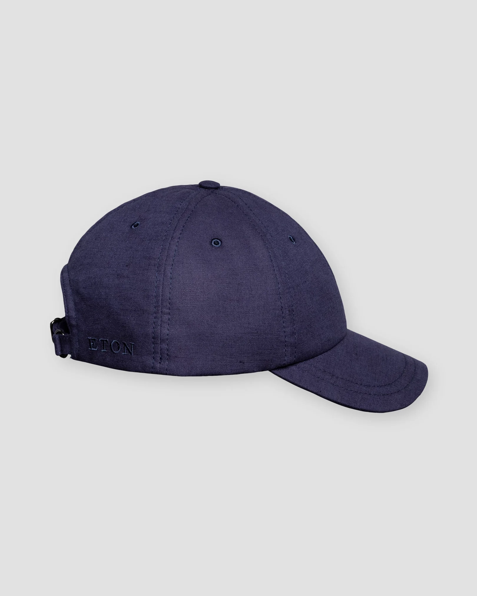 Eton - navy blue linen cotton baseball cap