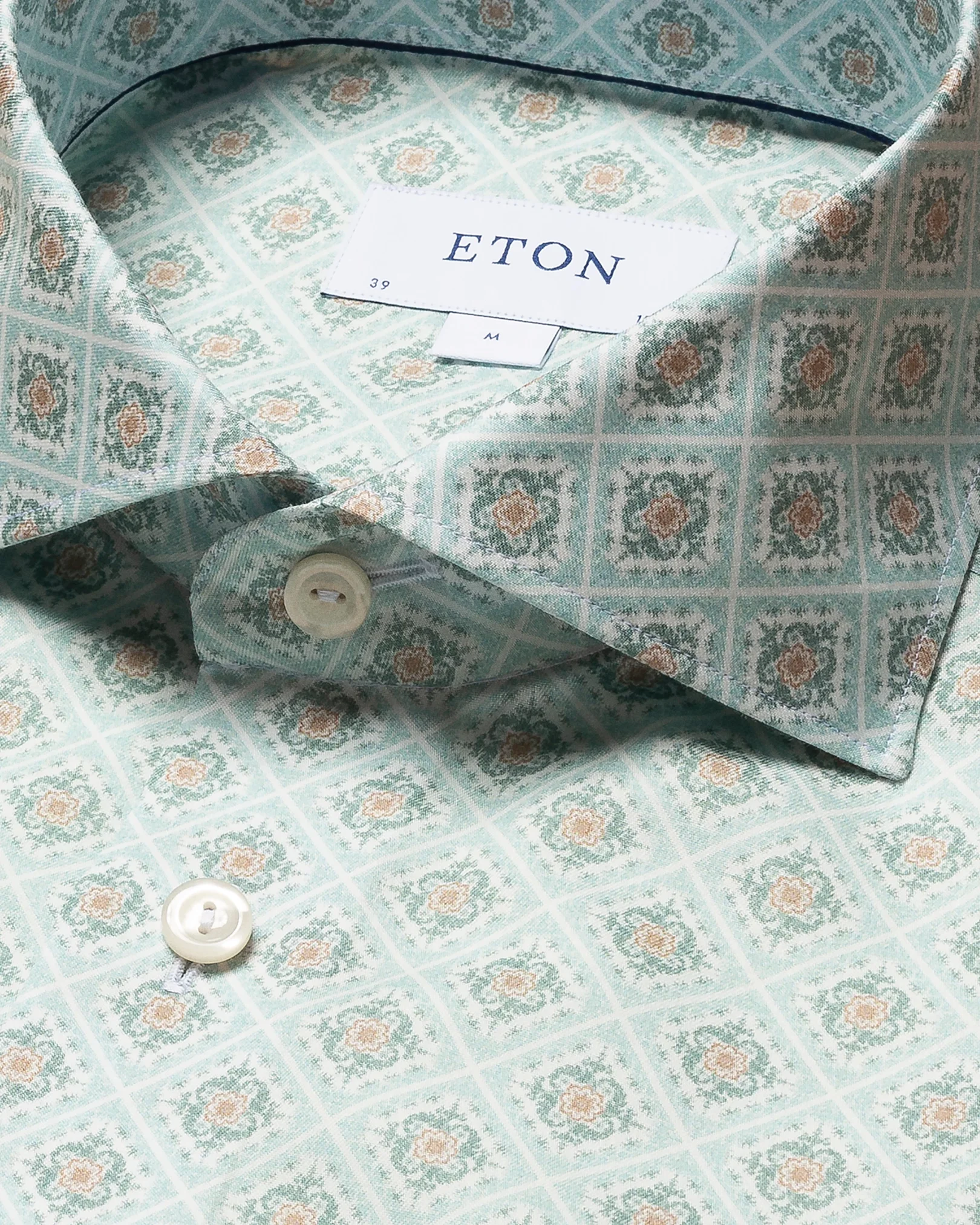 Eton - light green signature twill 231