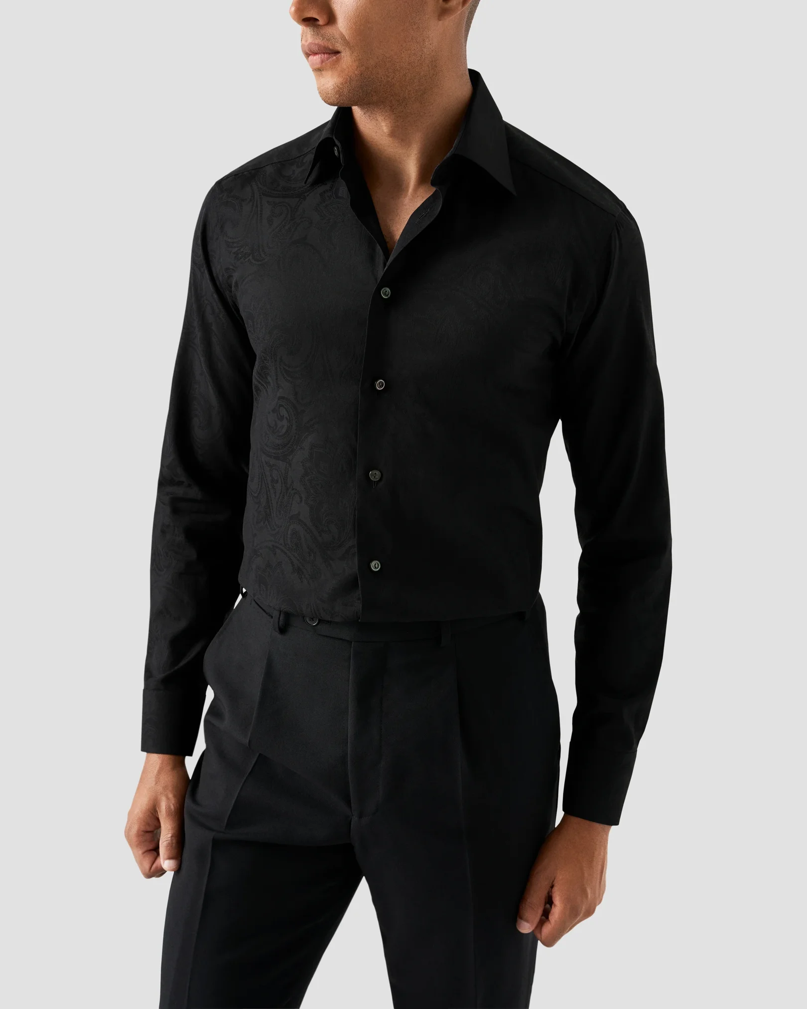 Eton - Floral Jacquard Shirt