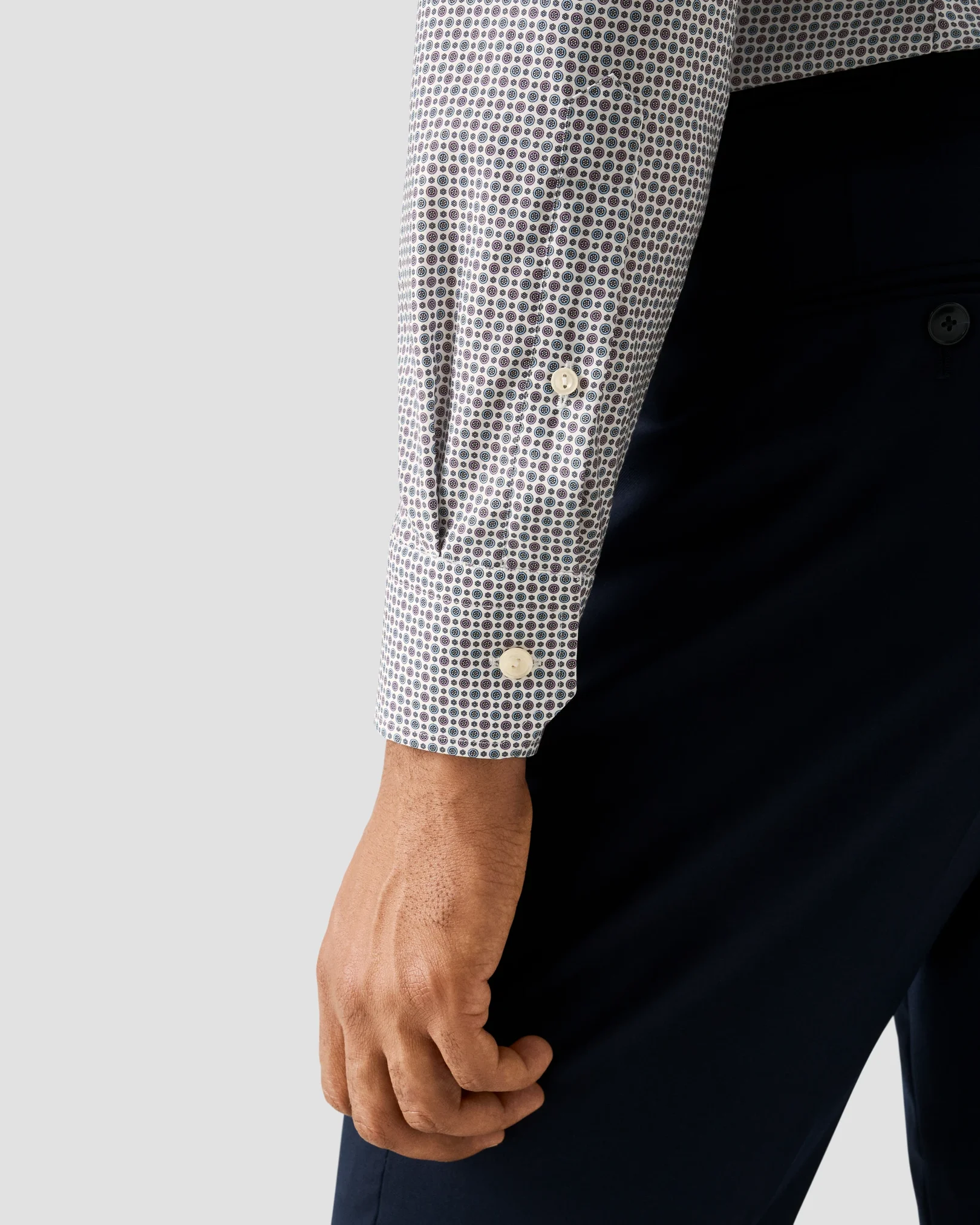 Eton - micro floral print shirt 256