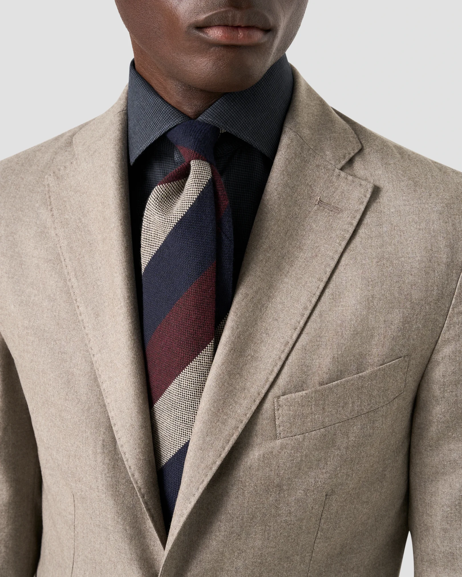 Eton - micro check signature flannel shirt 256