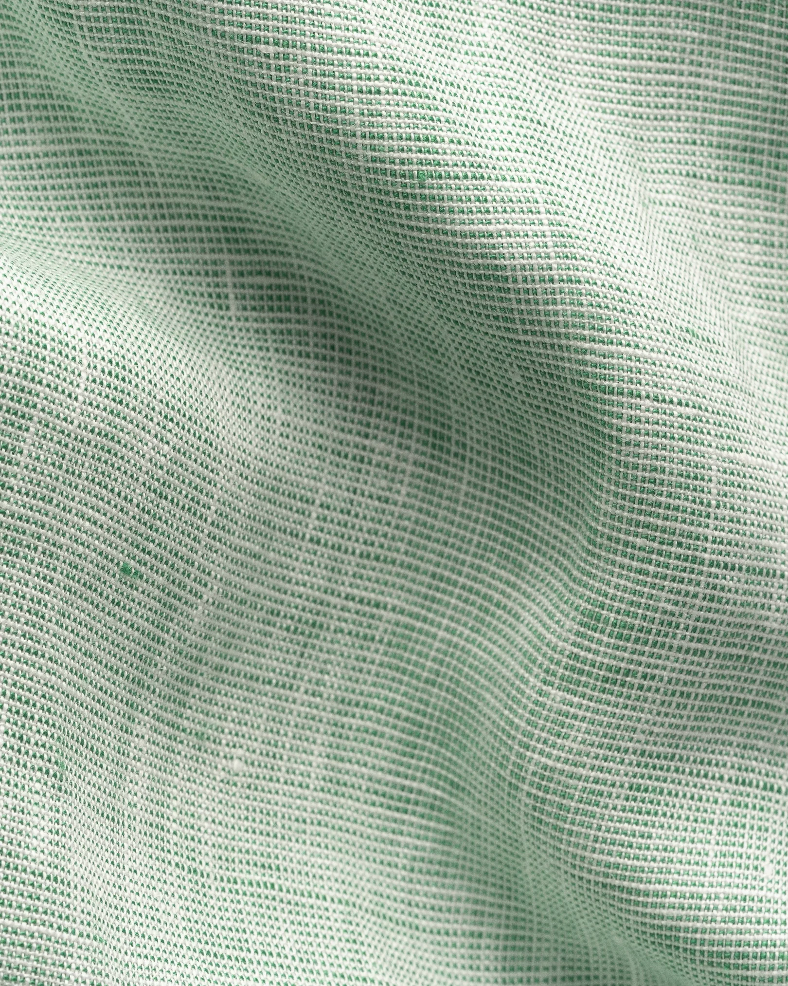 Eton - mid green solid linen shirt 261