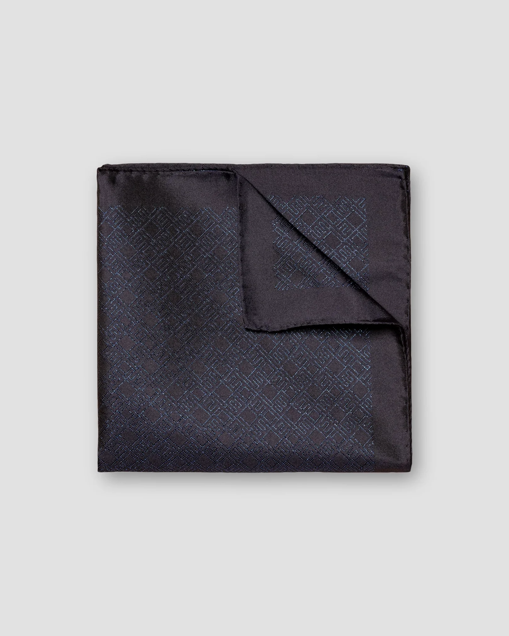 Eton - navy blue e printed pocket square