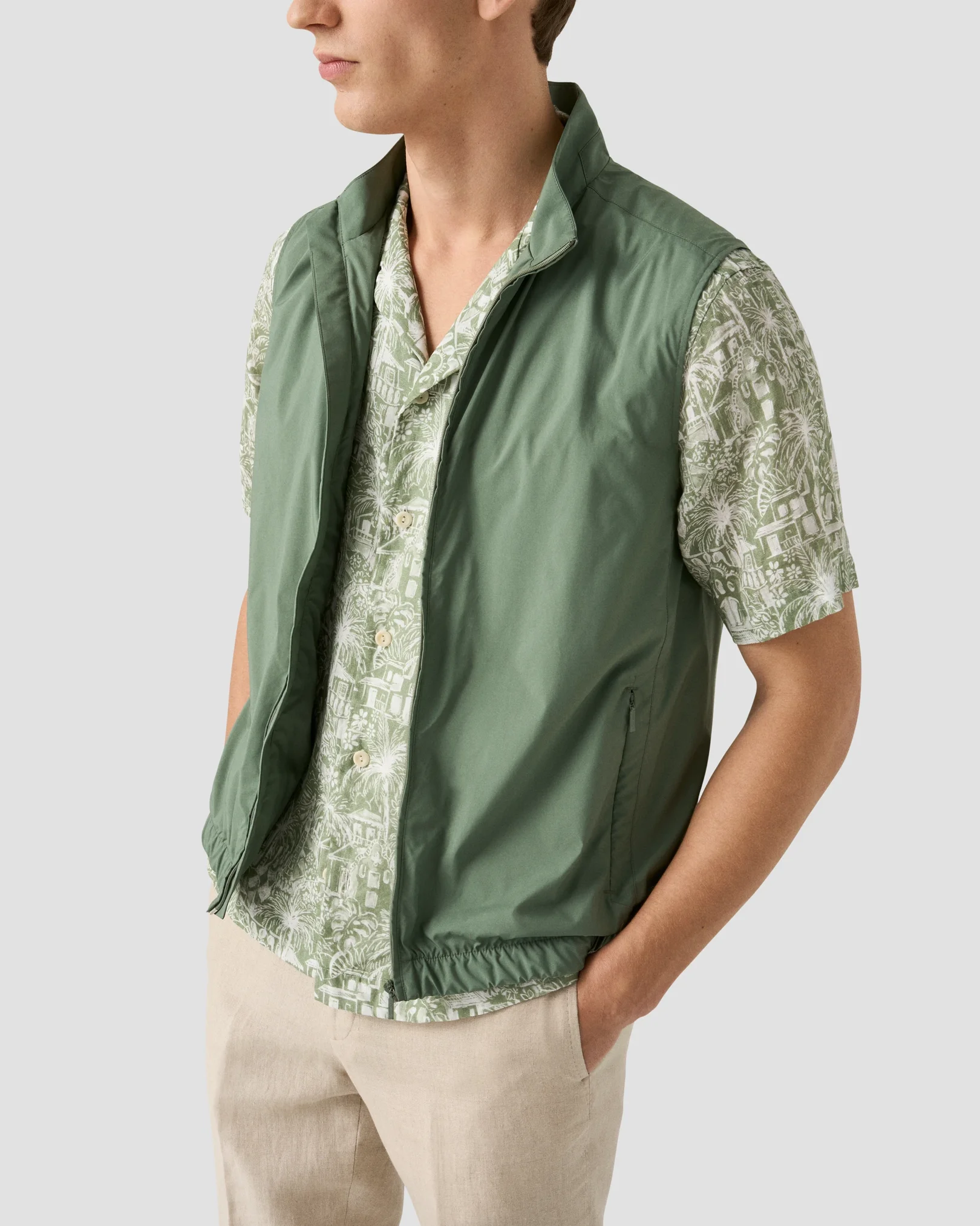 Eton - Floral Print Resort Shirt