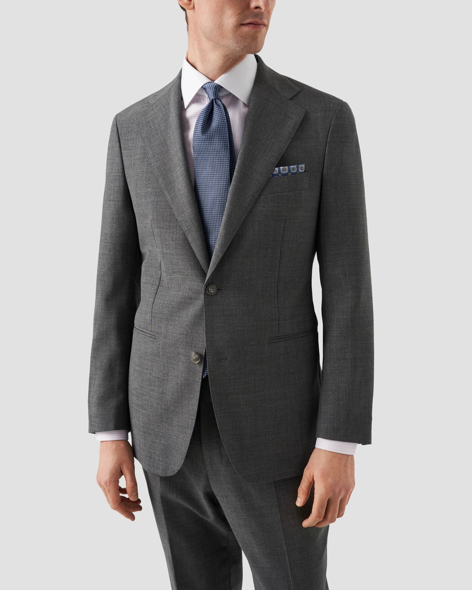 Eton - subtle striped twill shirt