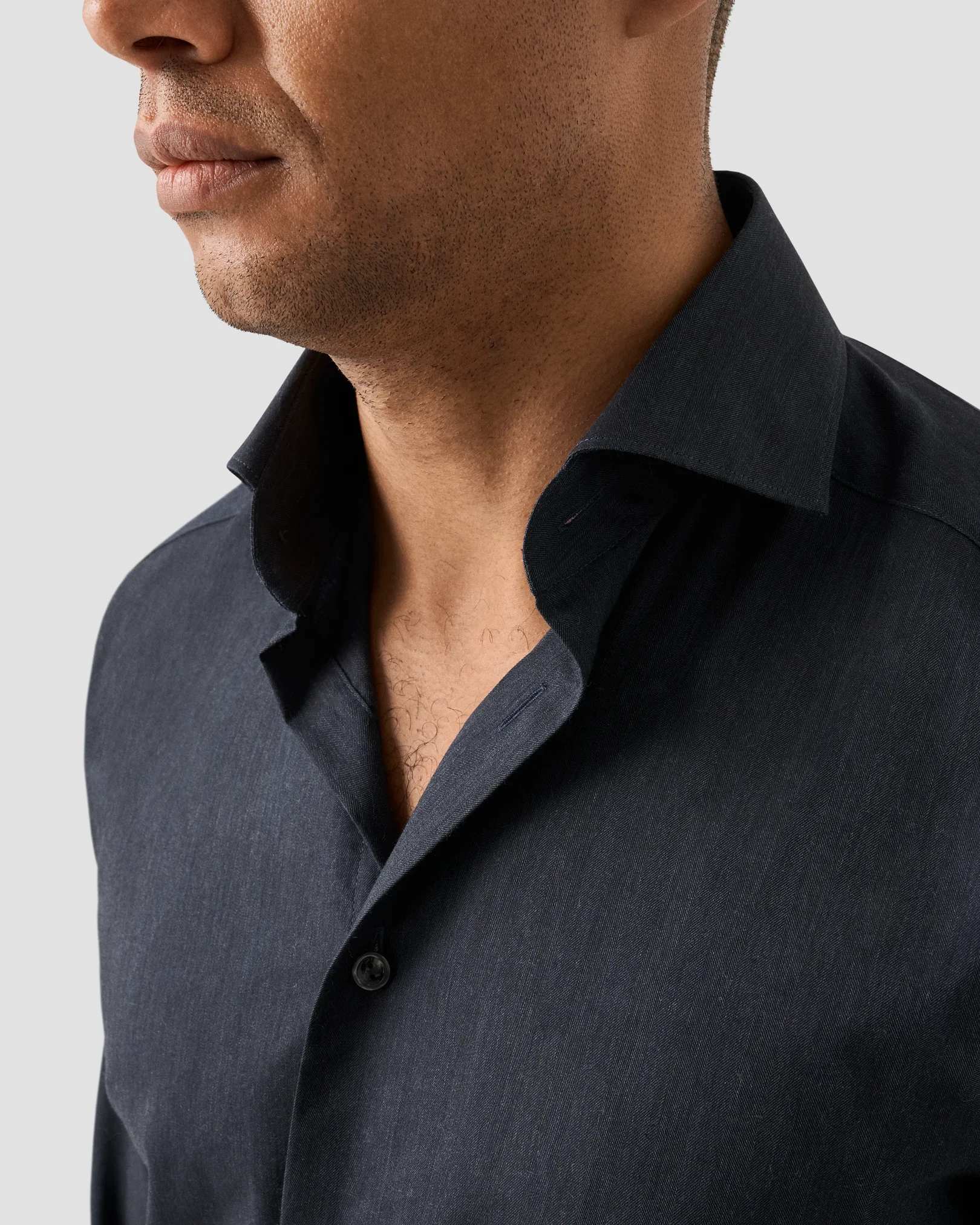 Eton - flanell navy blue shirt