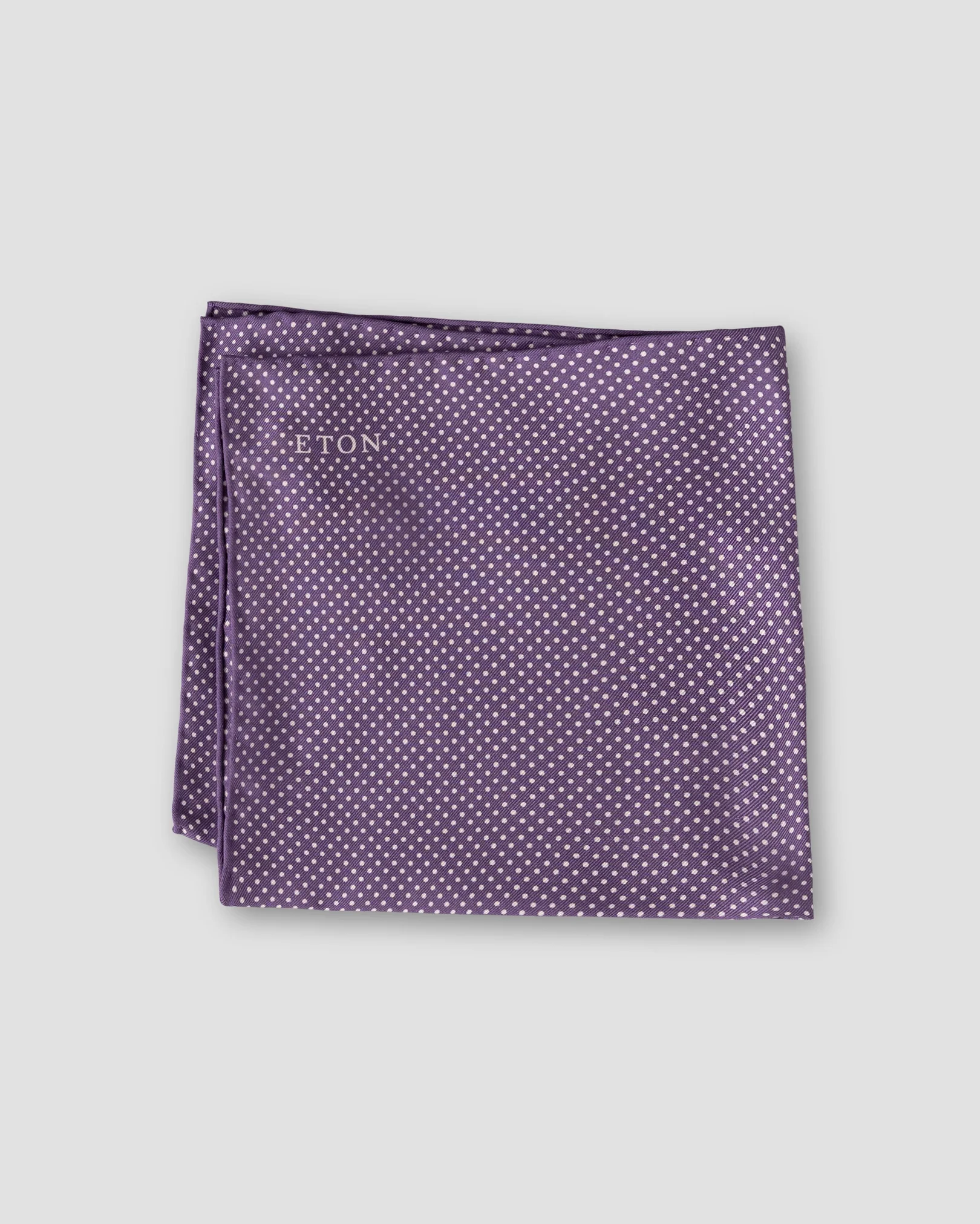 Eton - purple polka dots silk pocket square