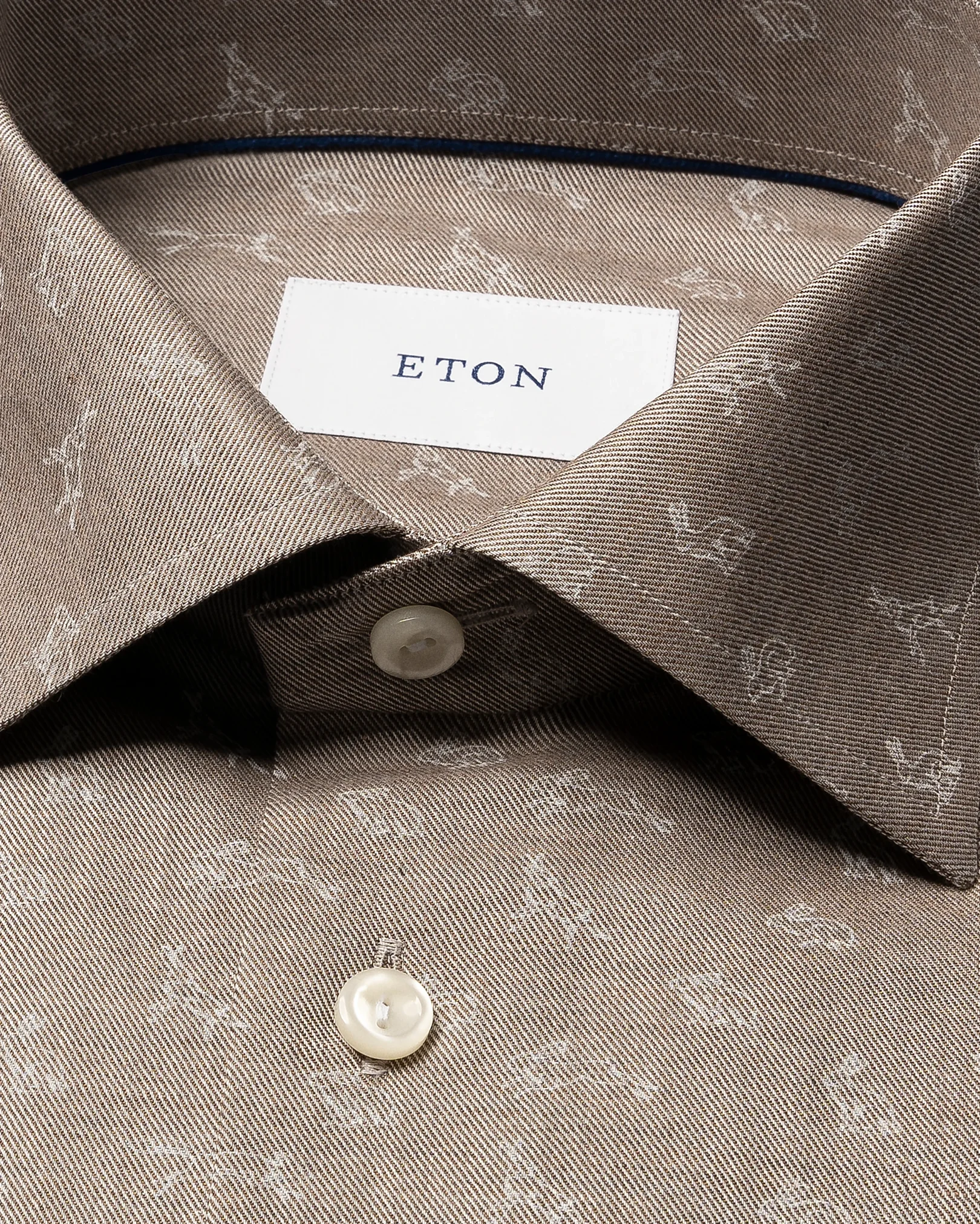 Eton - fox and hare print shirt
