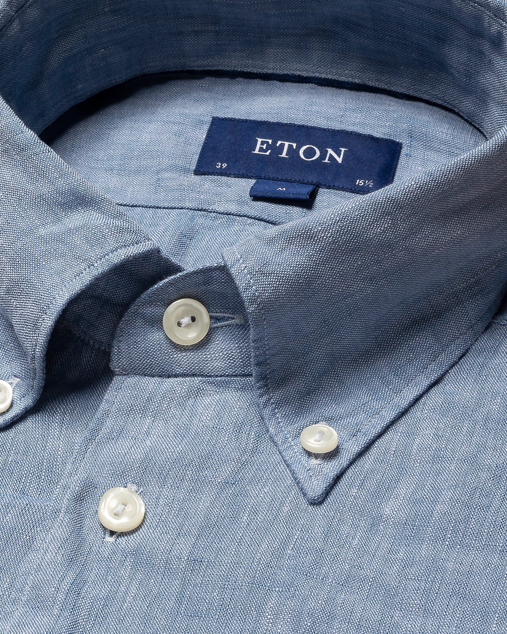 Eton - blue linen shirt