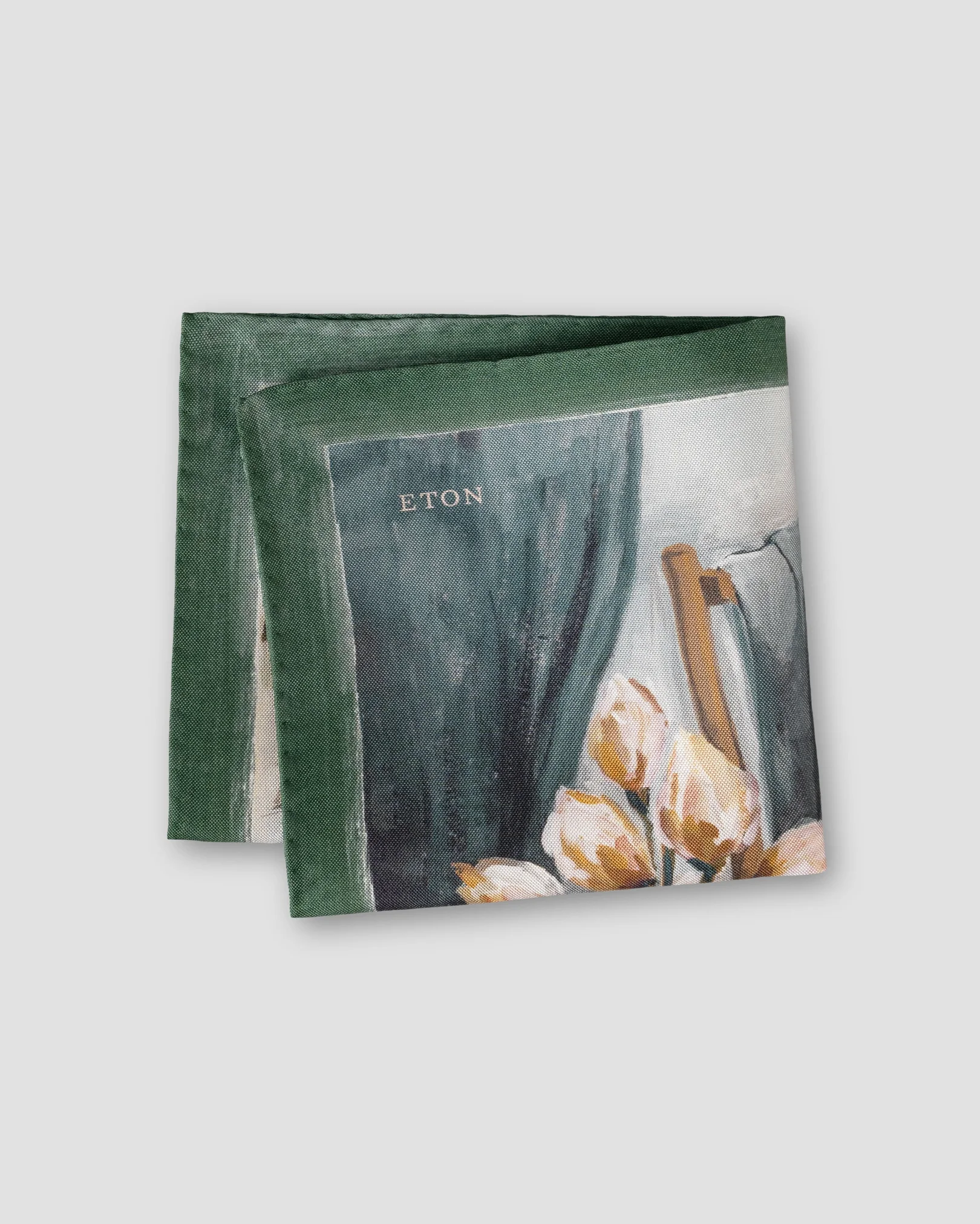 Eton - multi painting silk oxford pocket square