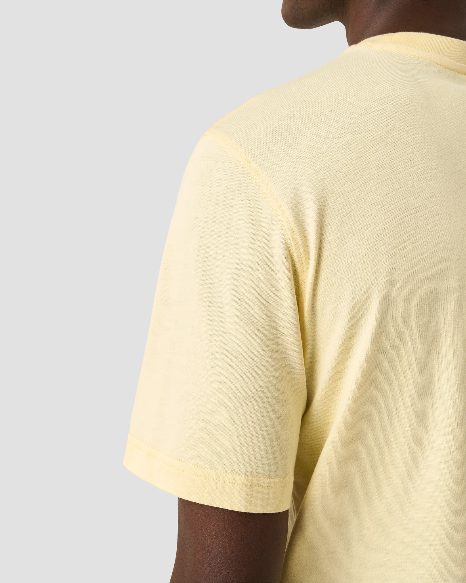 Eton - yellow single jersey supima t shirt
