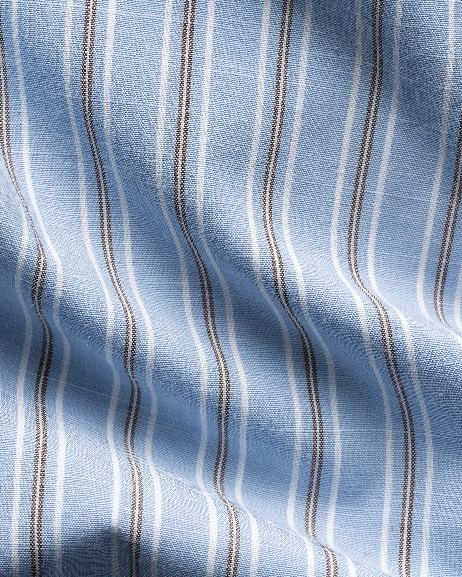 Eton - striped chambray shirt