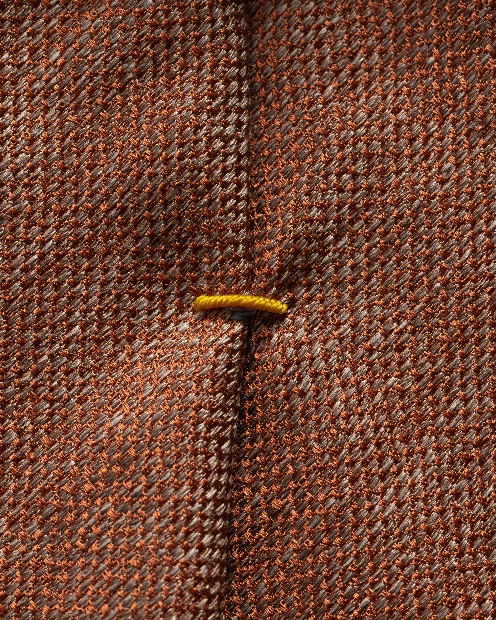 Eton - orange silk linen tie
