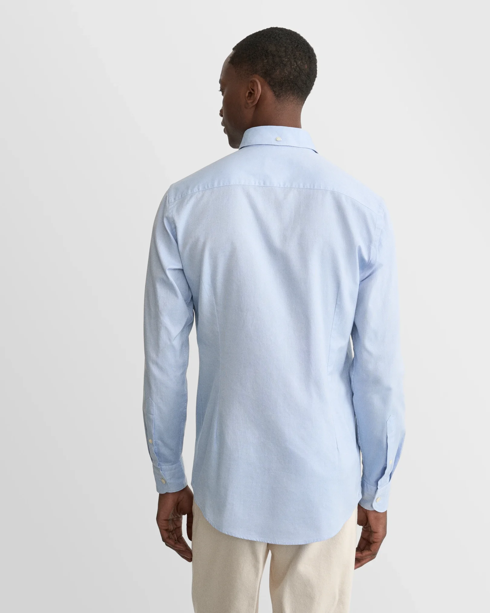 Eton - solid light blue royal oxford shirt