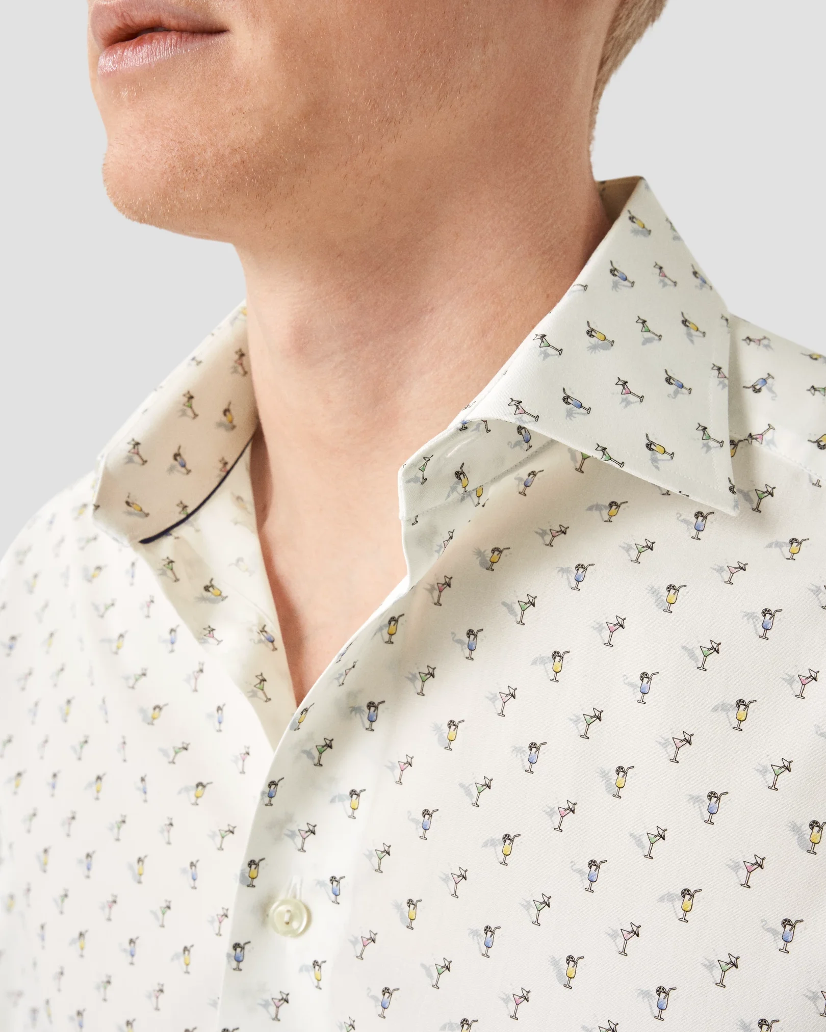 Eton - white poplin cocktail shirt