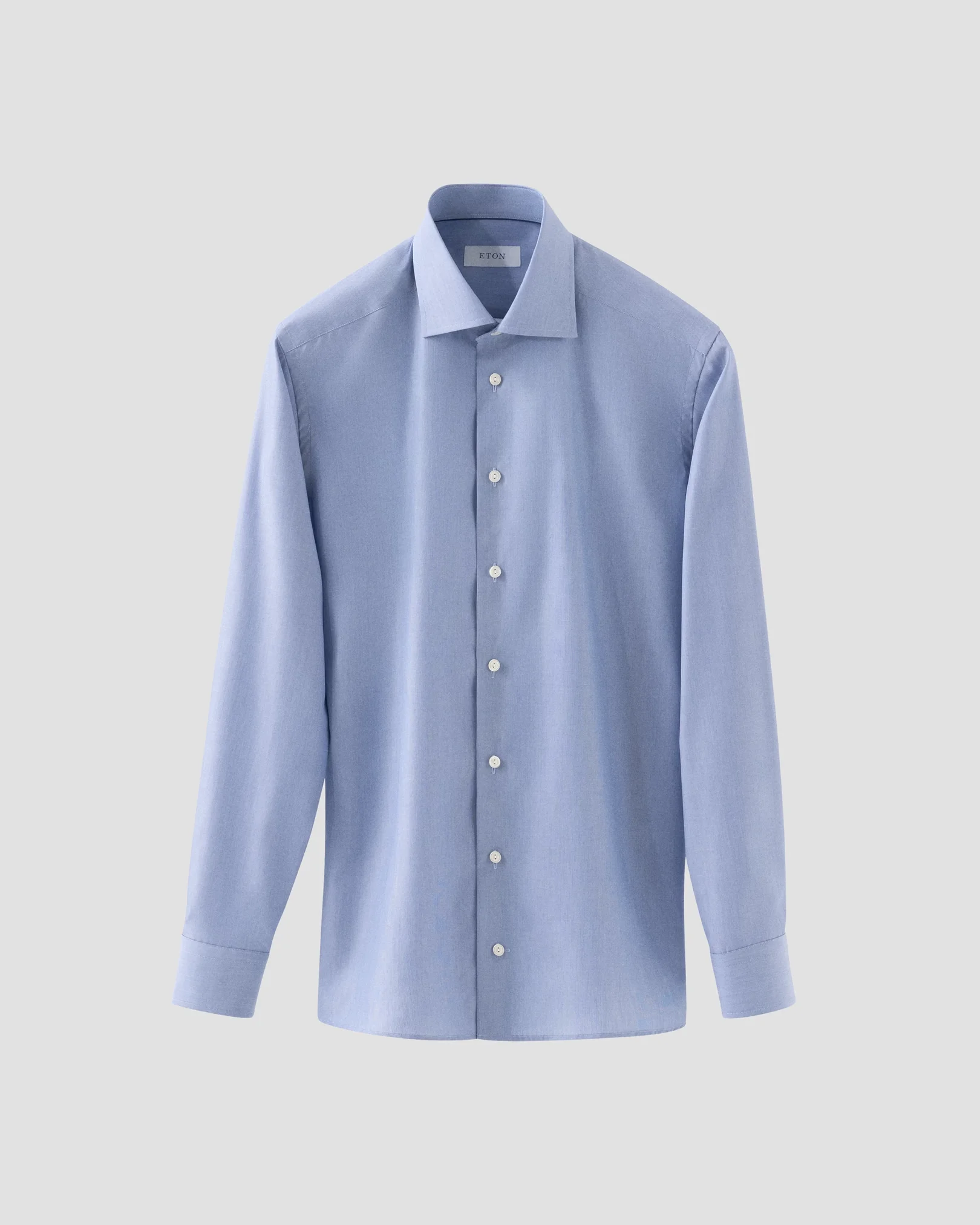 Navy Blue Poplin Shirt - Eton