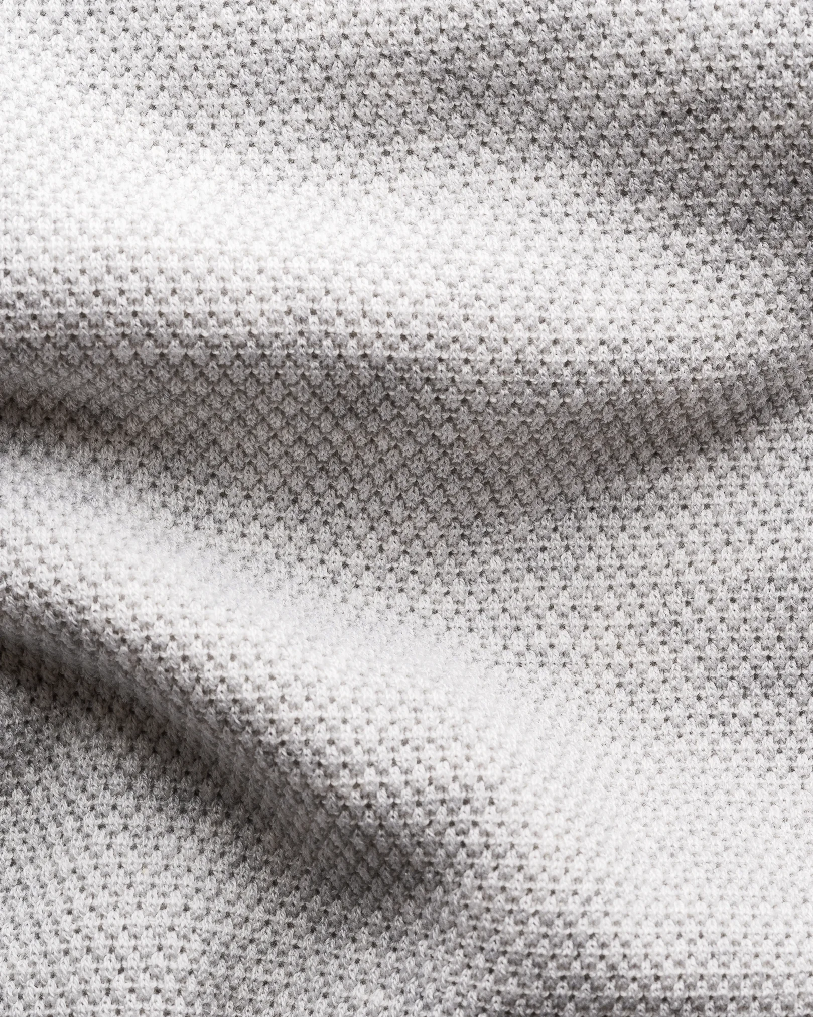 Eton - off white structured crew neck knitted t shirt