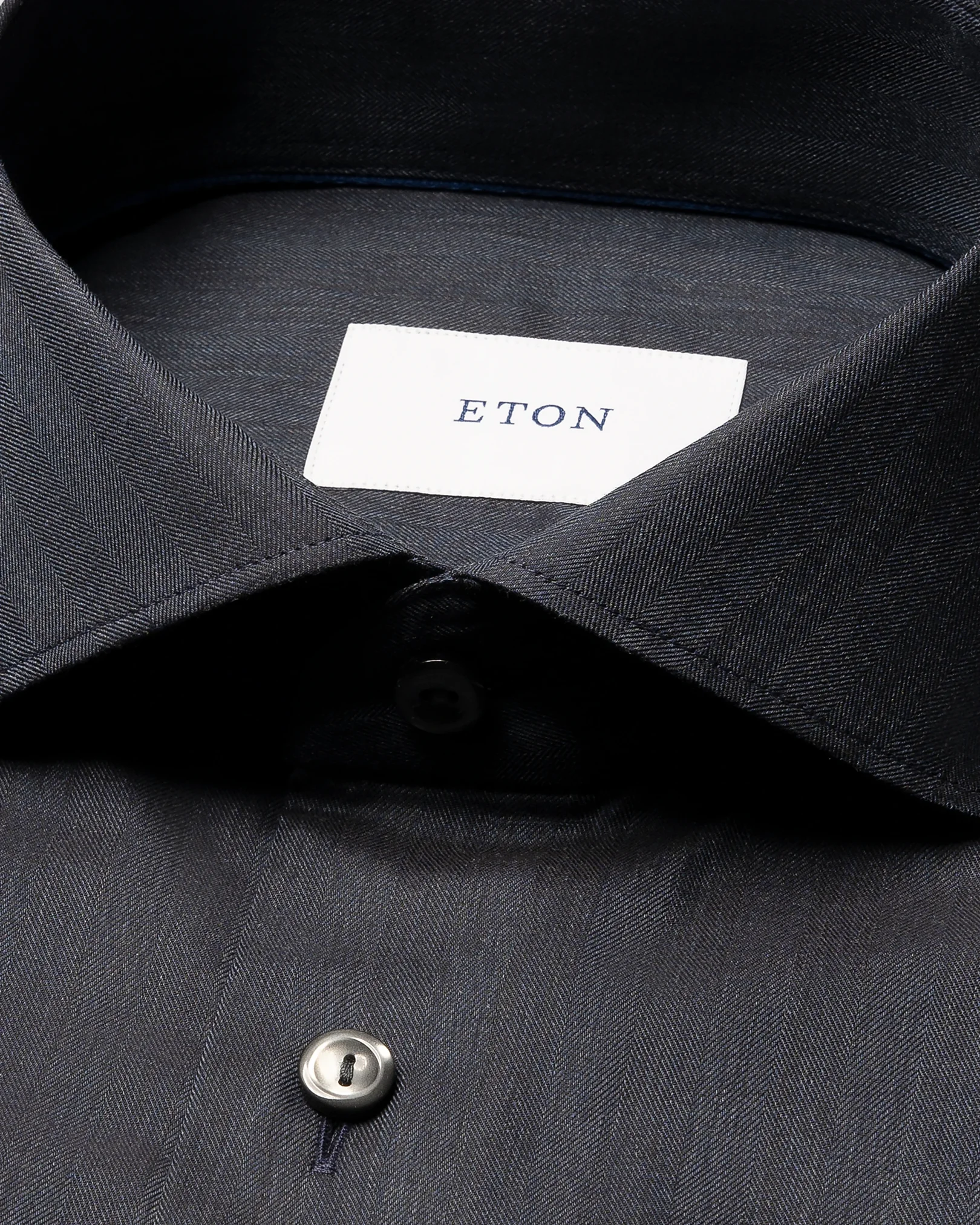 Eton - solid signature flannel shirt wide spread