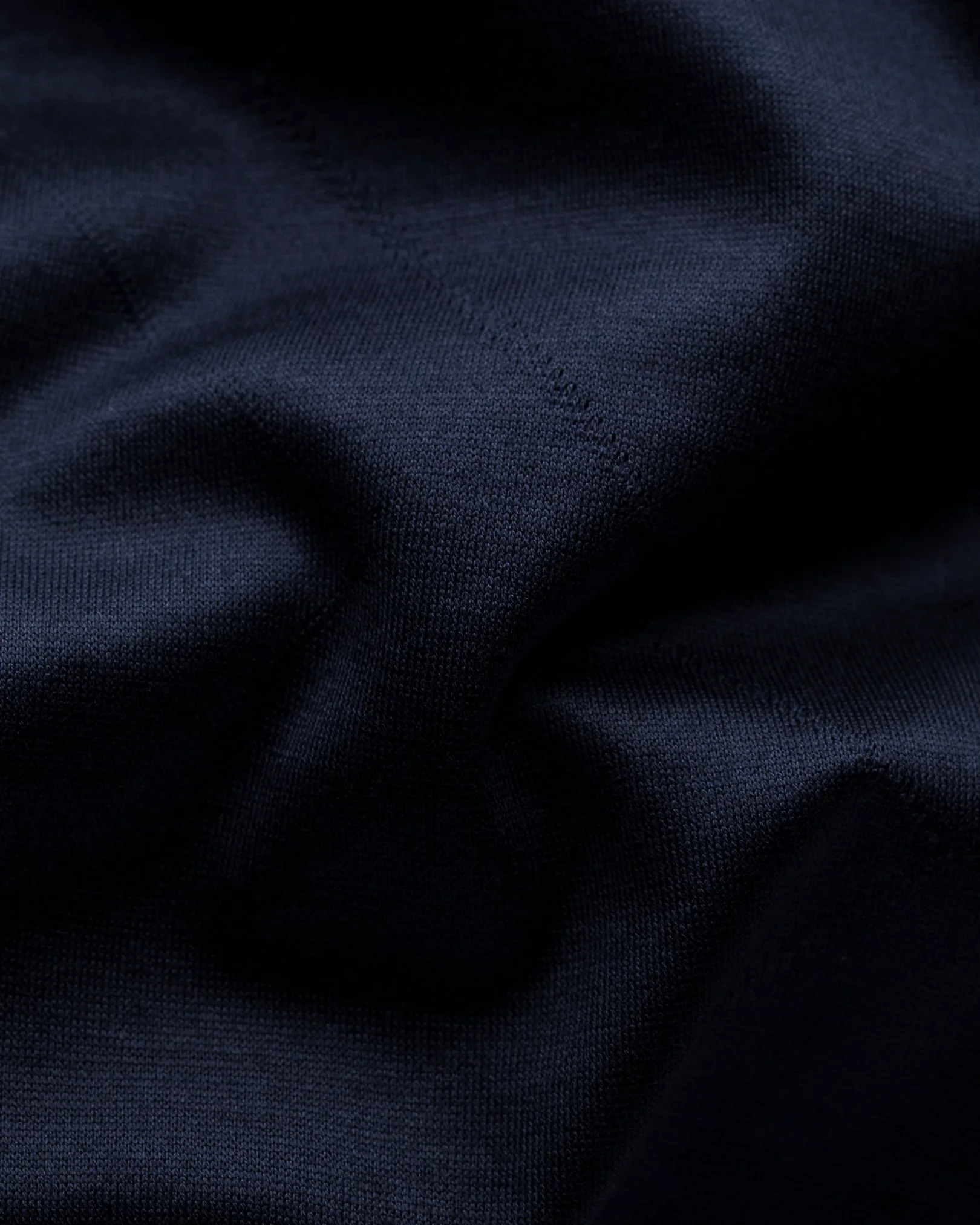 Dark Blue Jersey Shirt – Jacquard Fil Coupé - Eton