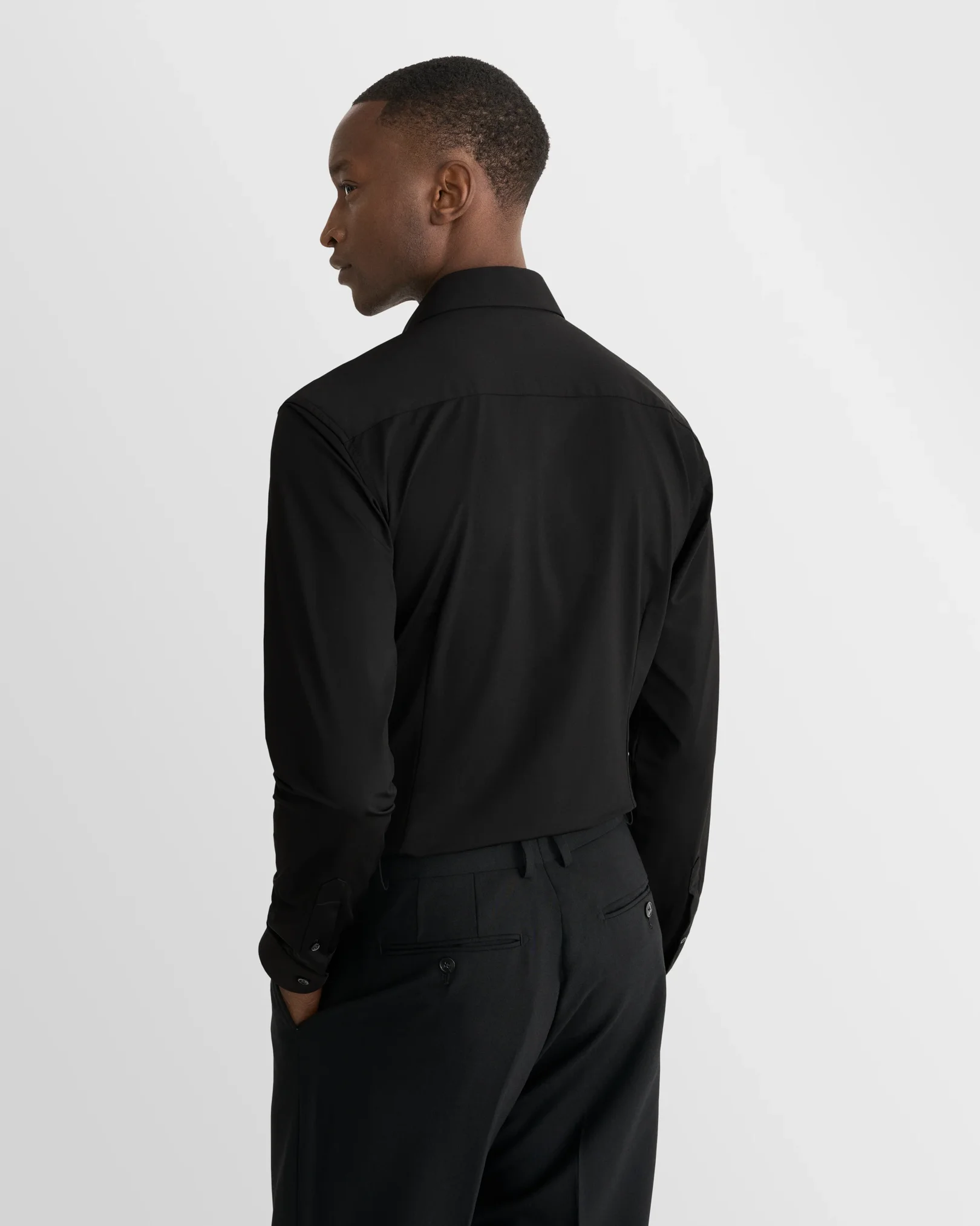 Eton - black four way stretch