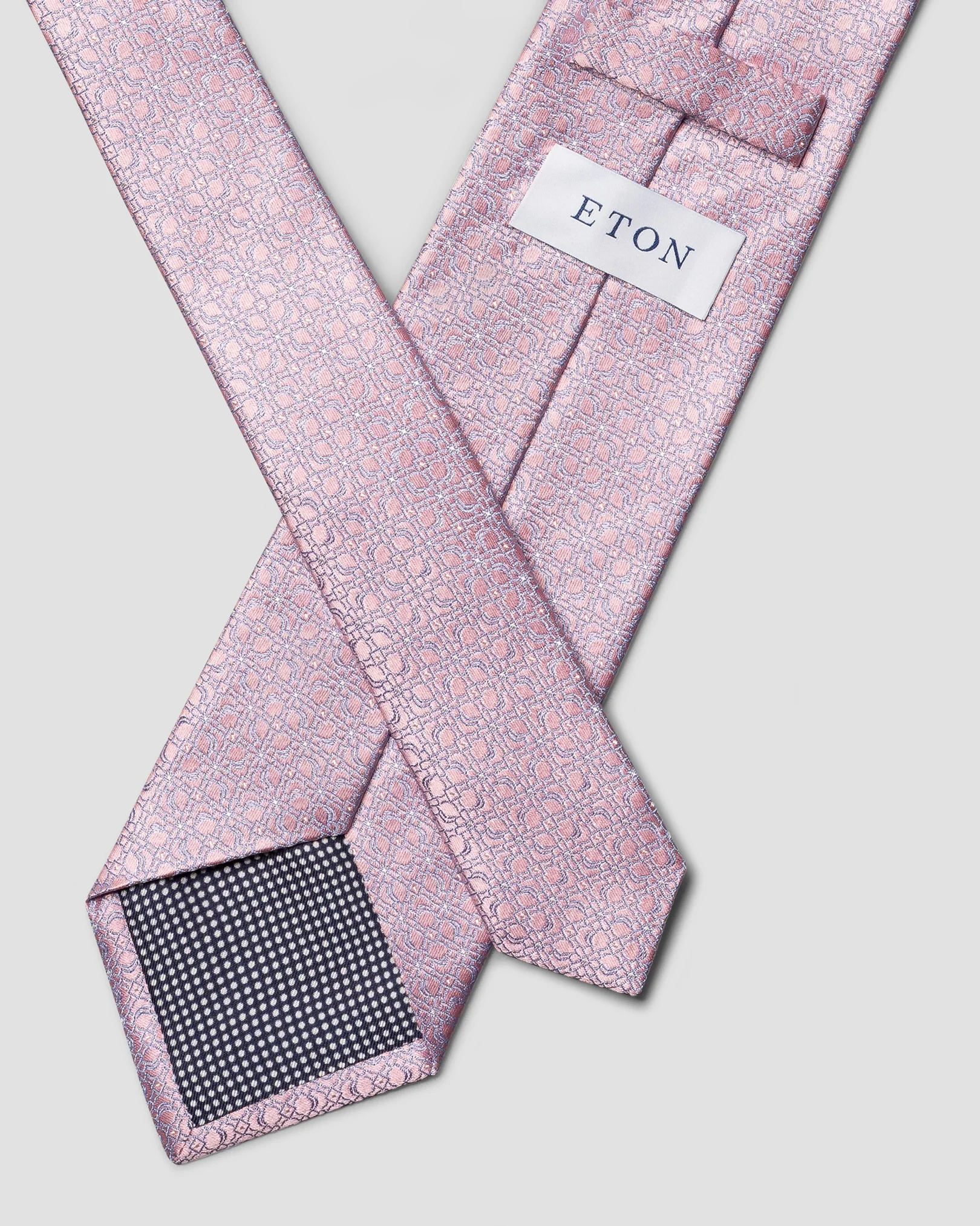 Eton - pink floral woven silk