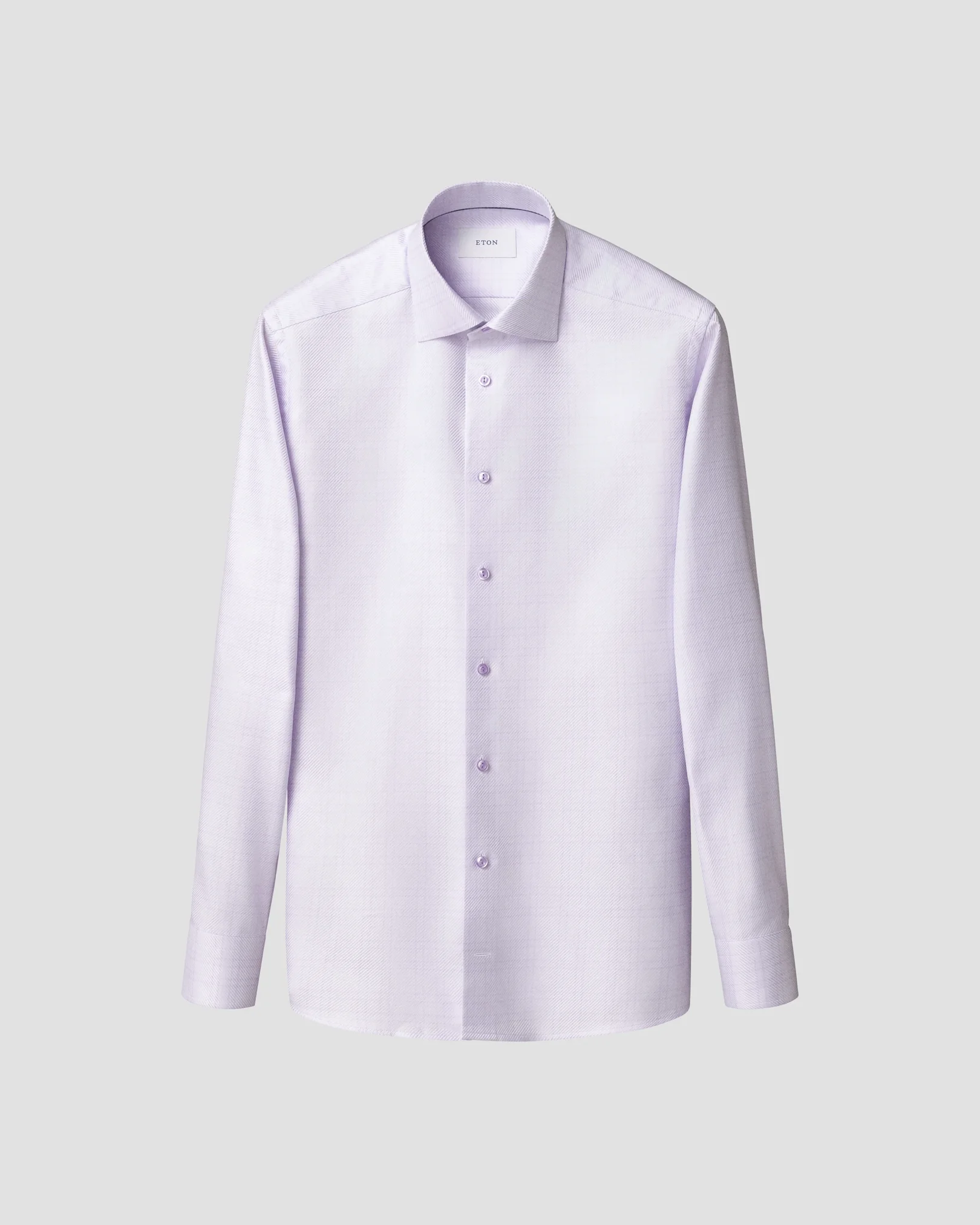 Eton - check king twill shirt cut away single slim