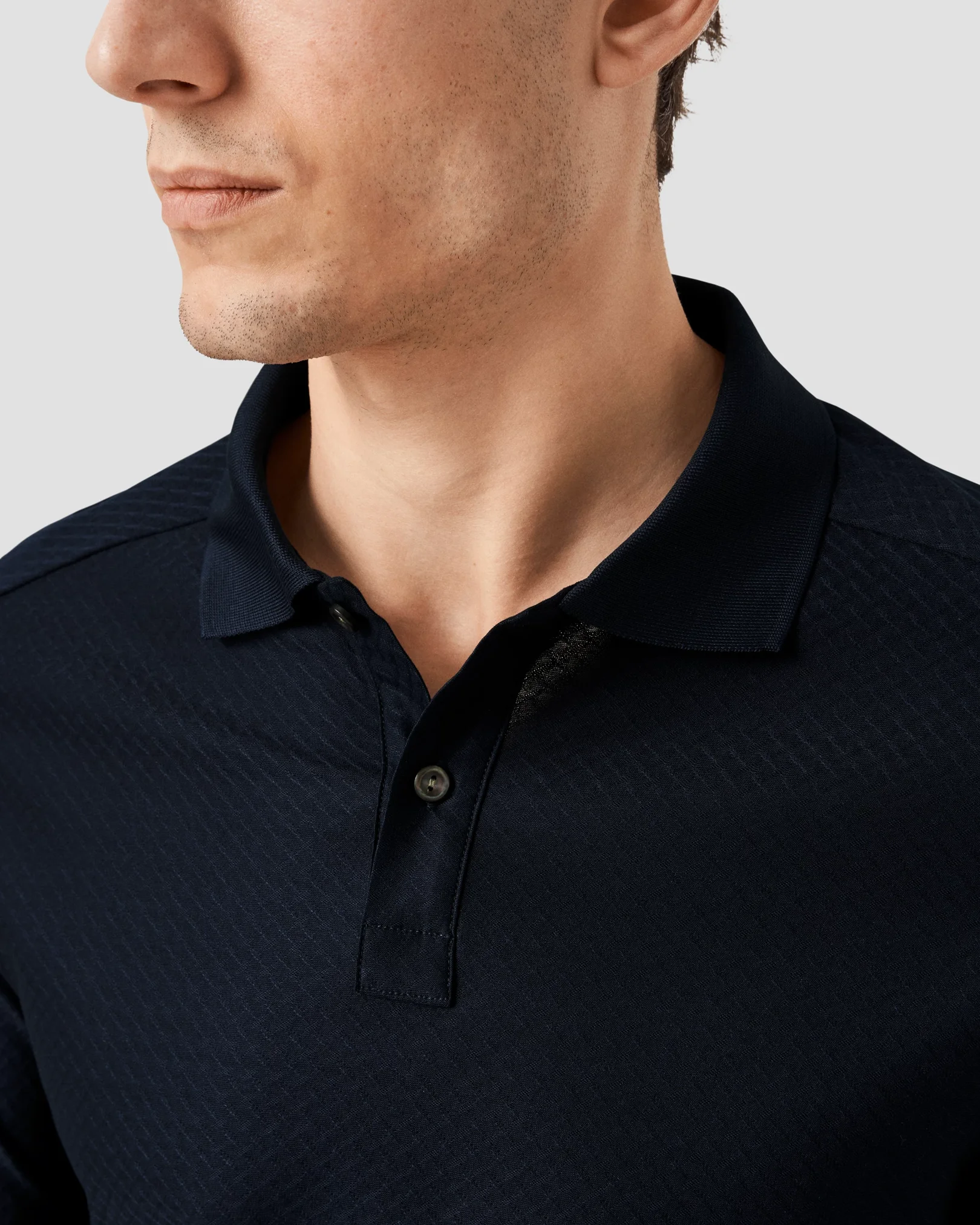 Eton - navy diamond jacquard