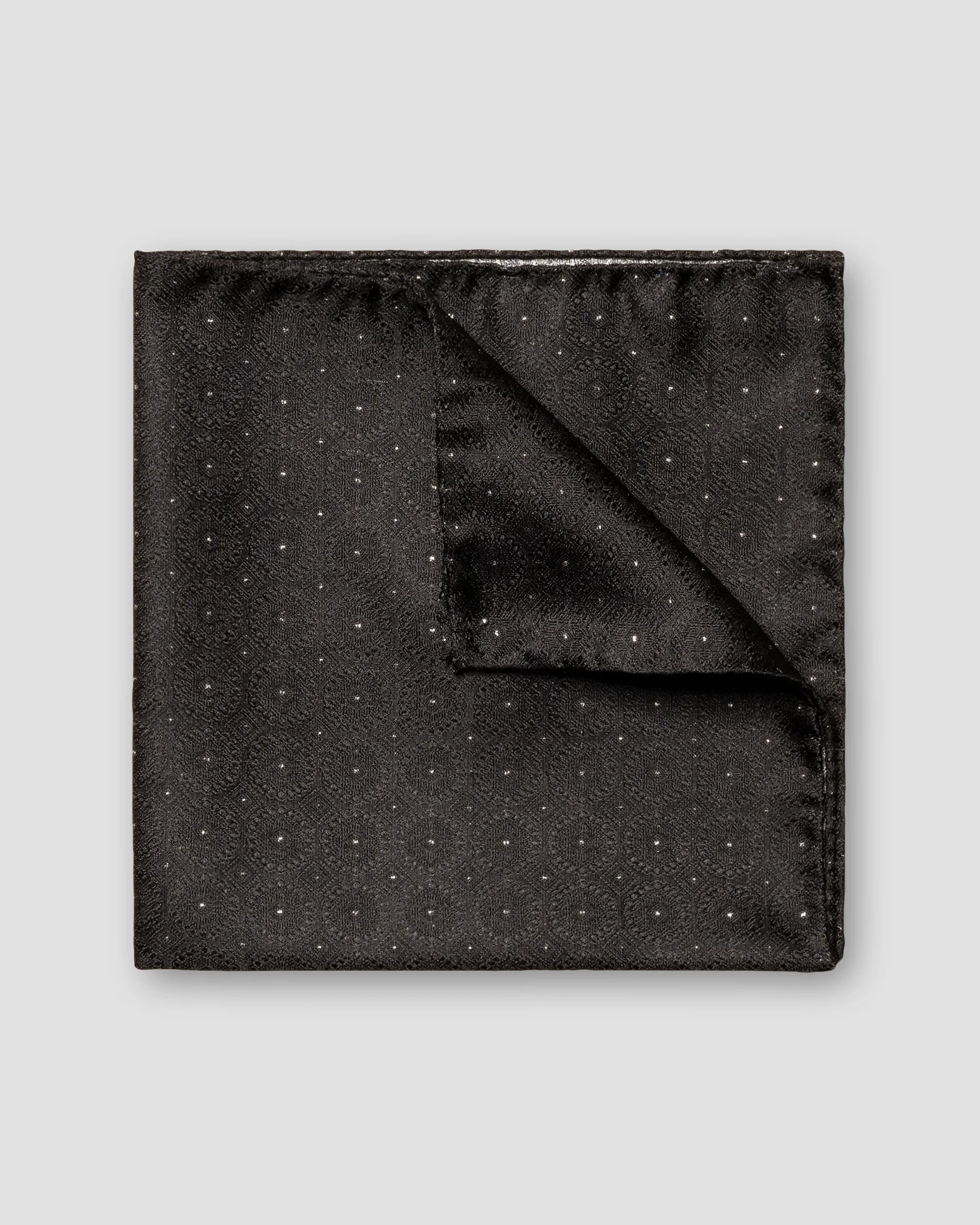 Eton - black wedding pocket square