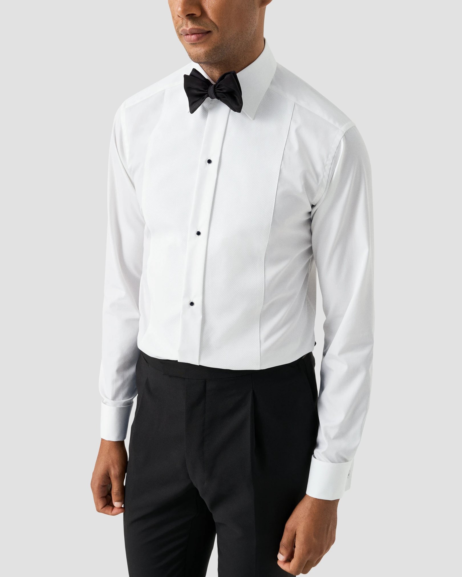 Eton - White Piqué Tuxedo Shirt