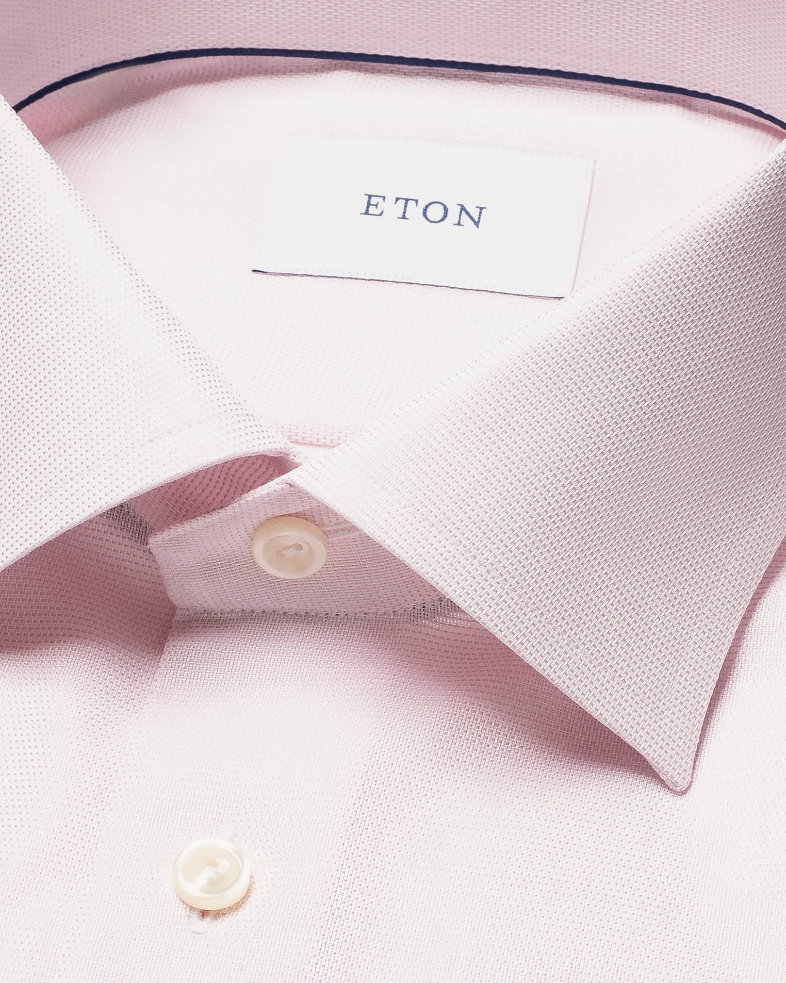 Eton - pink semi solid effect shirt