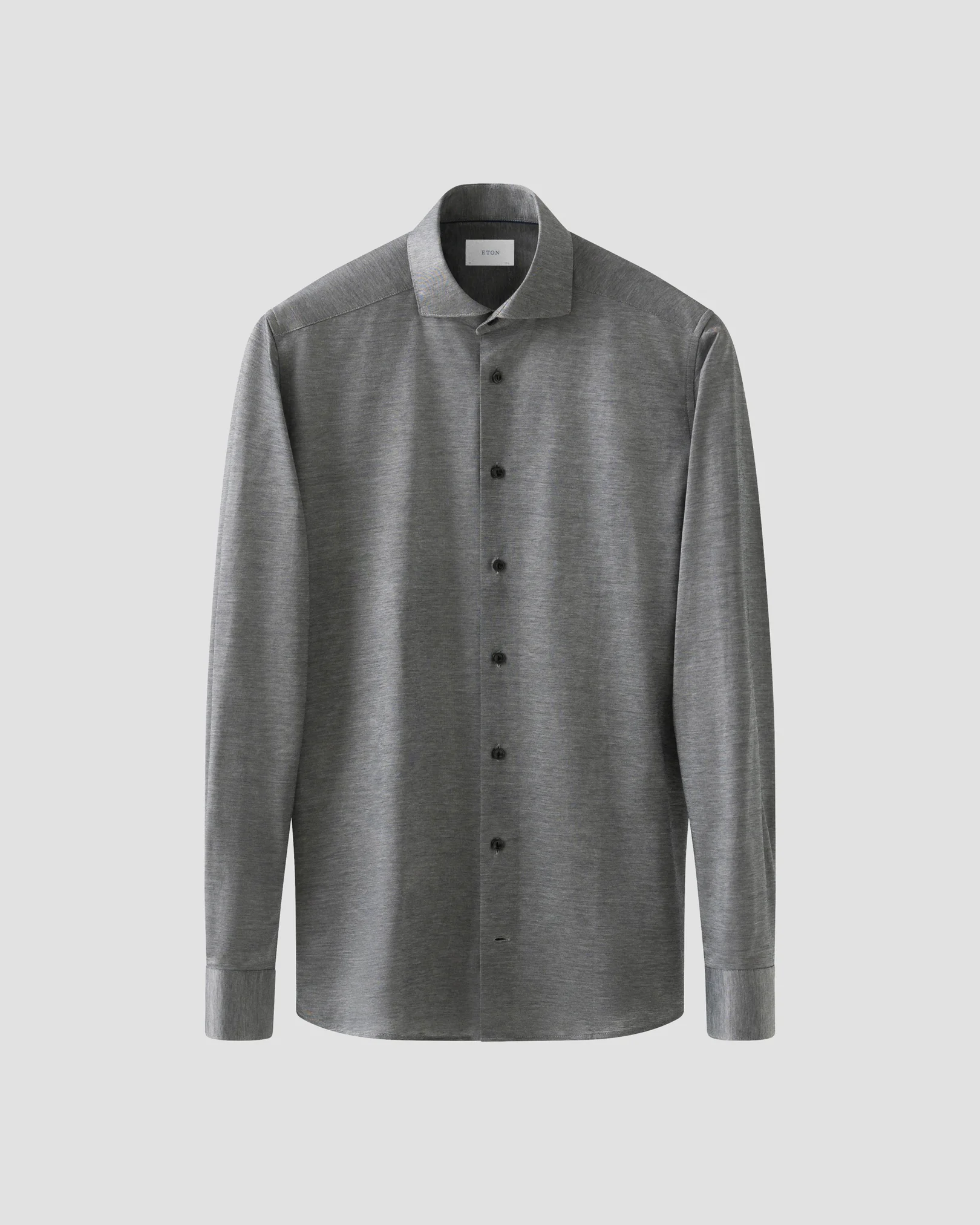 Eton - black filo di scozia oxford shirt