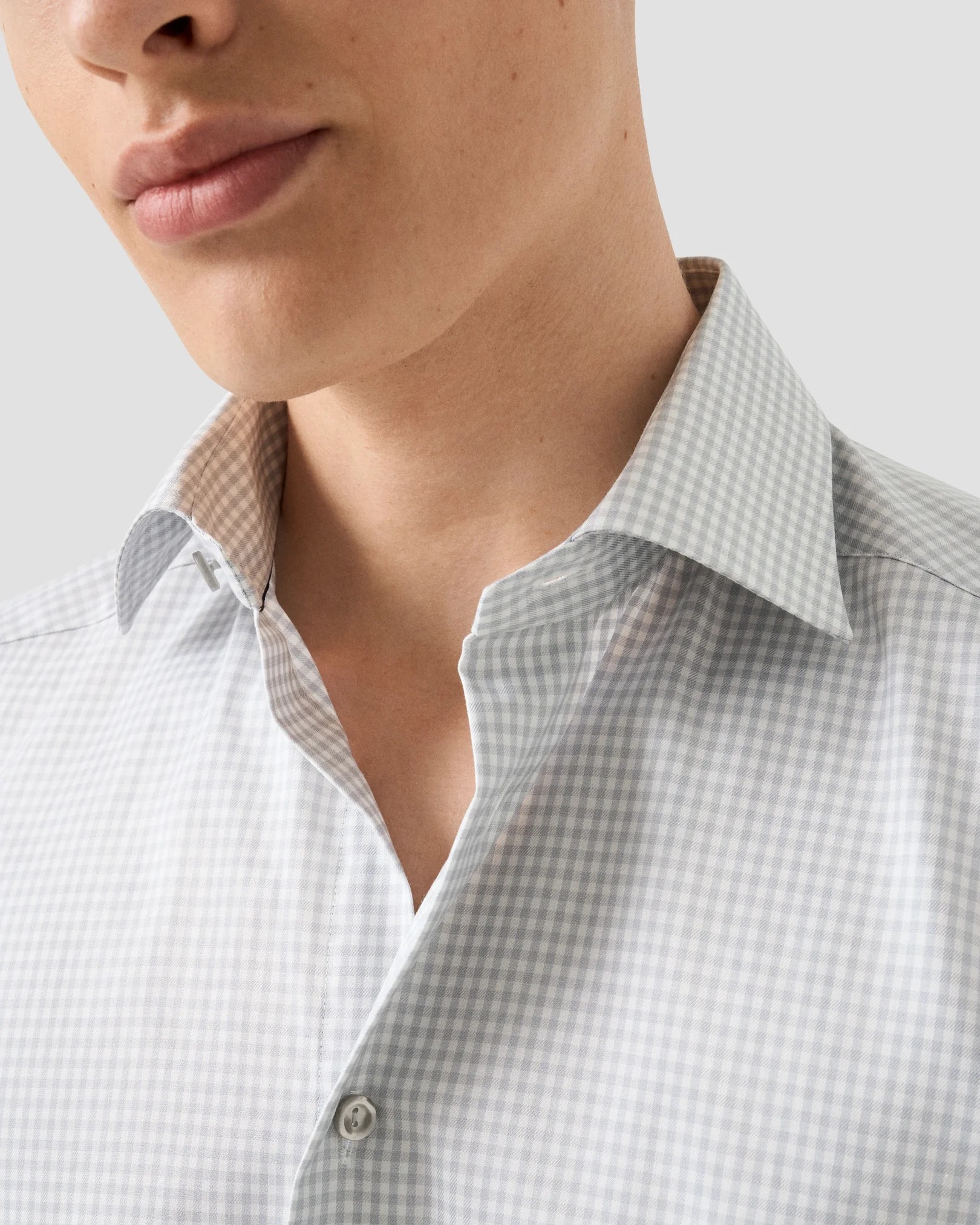 Eton - check cotton tencel lyocell shirt