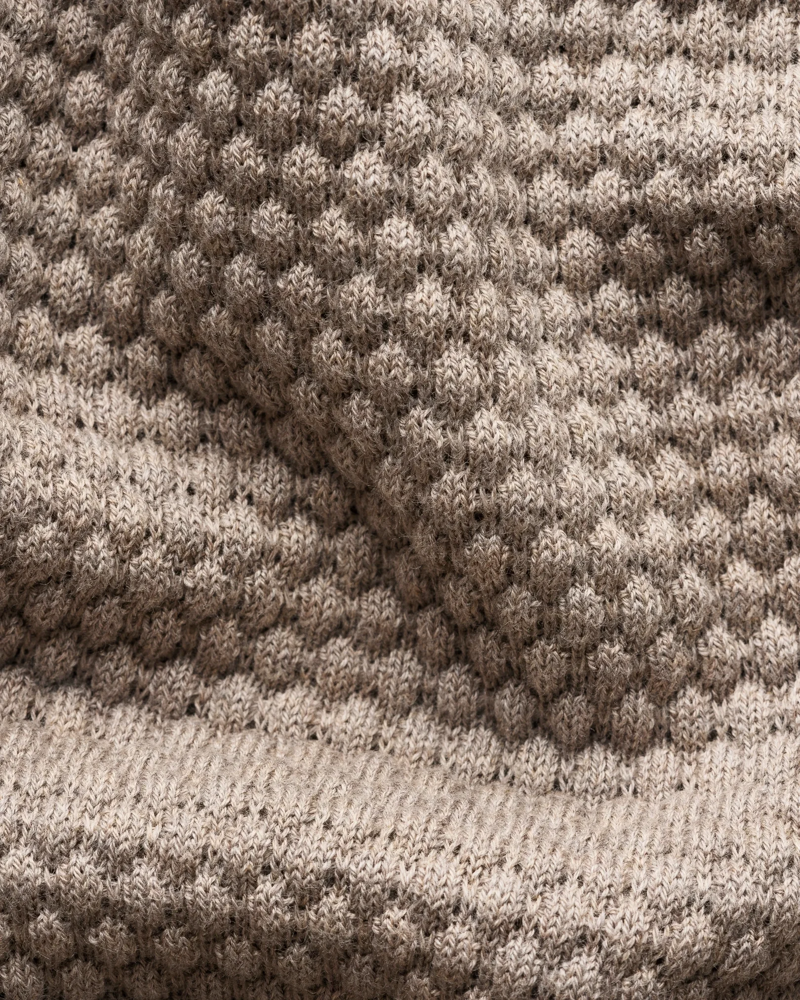 Eton - beige structure knit cotton 258