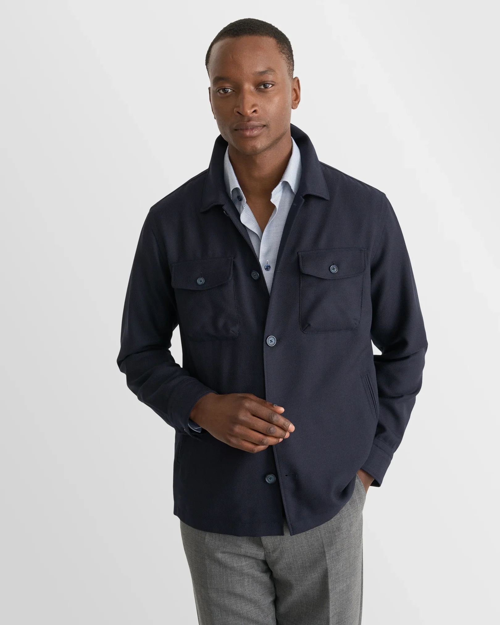 Eton - Chemise en twill unie