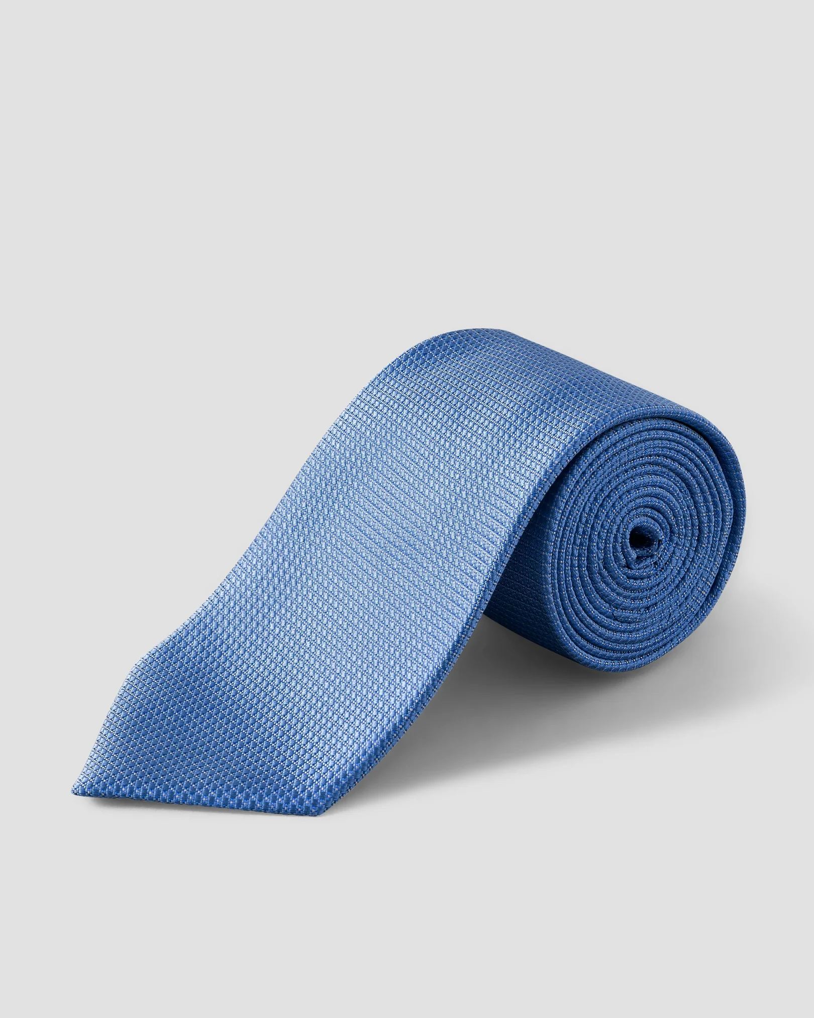 Eton - pin dot woven silk tie