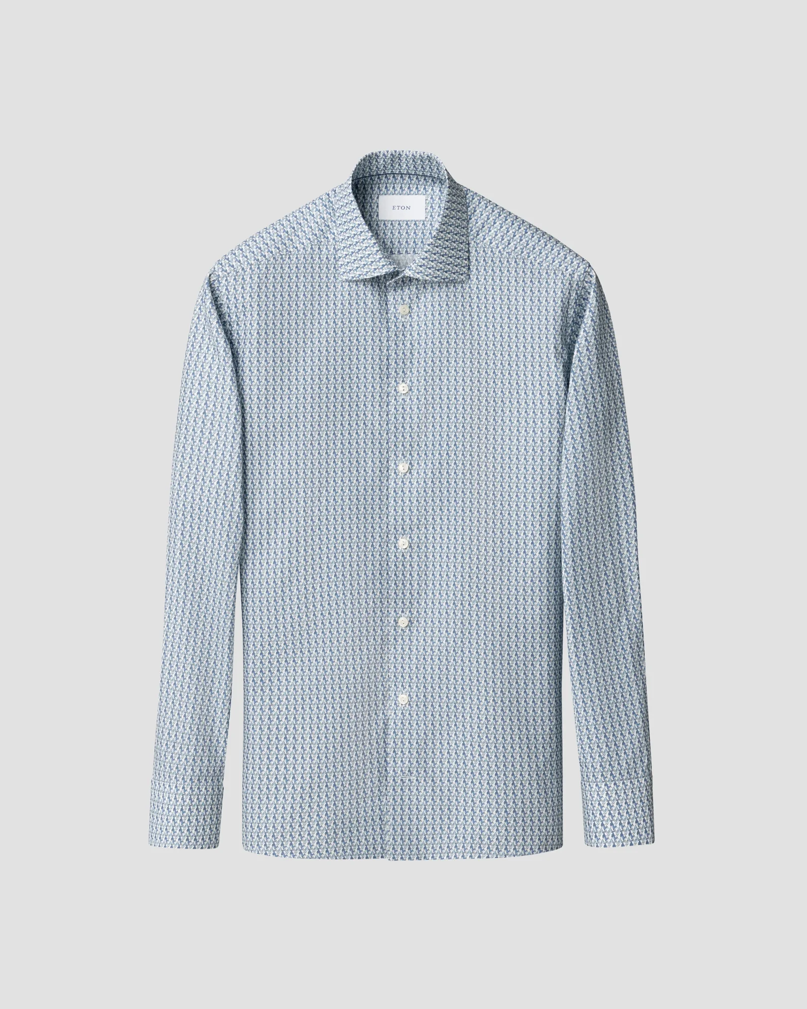 Eton - micro motif print shirt