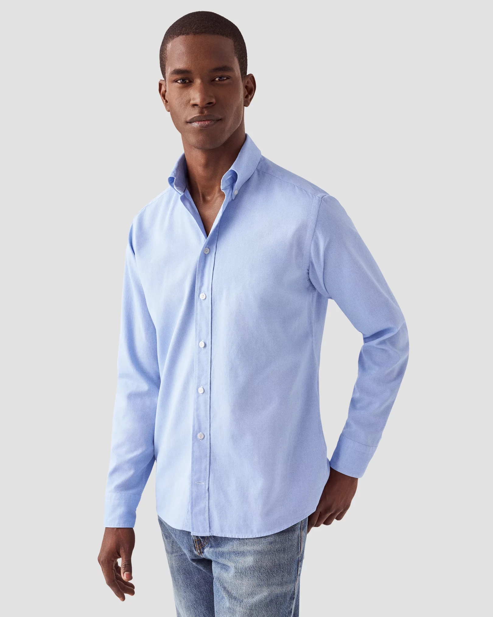 Eton - lightblue royal oxford shirt soft