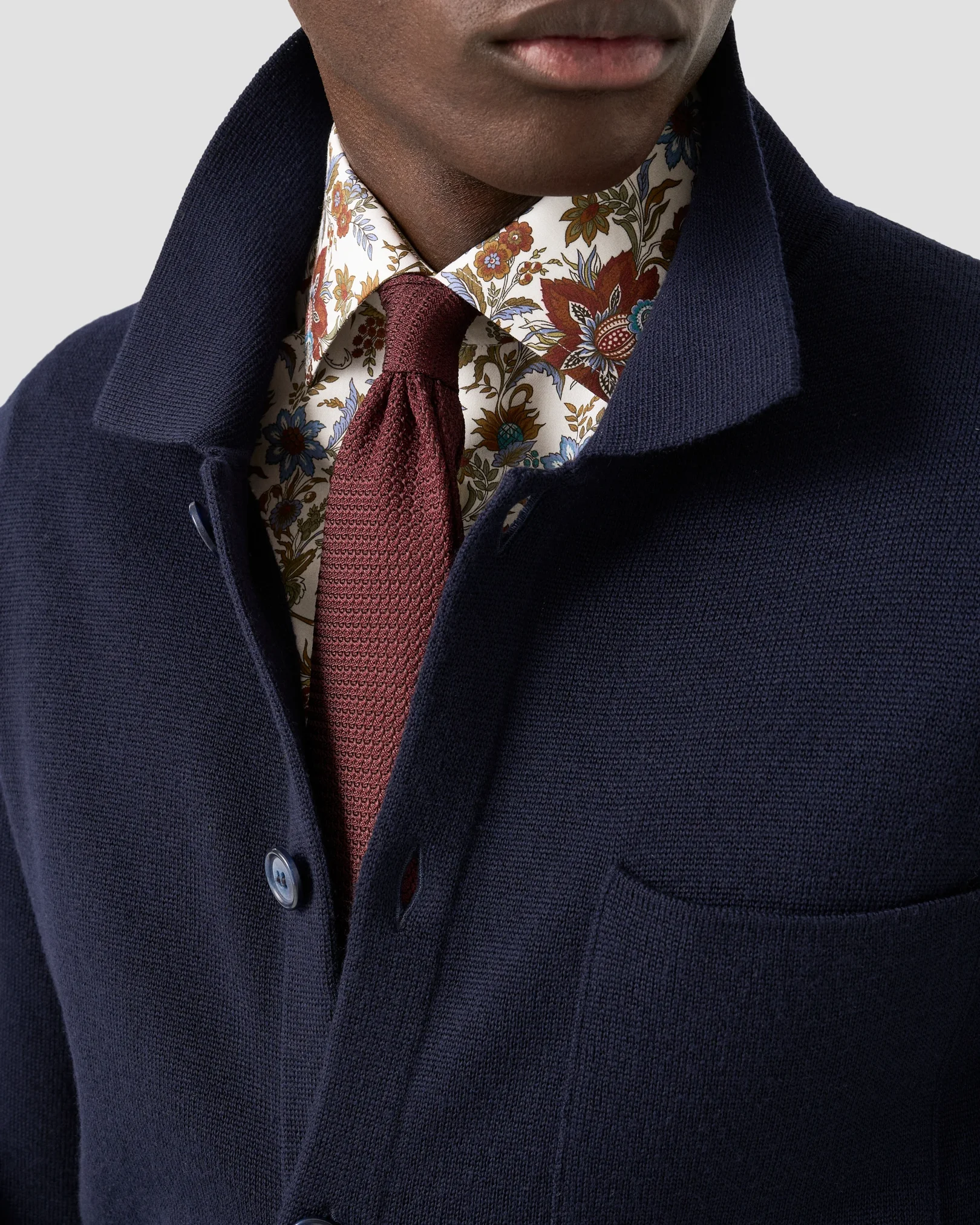 Eton - floral print signature twill shirt 256